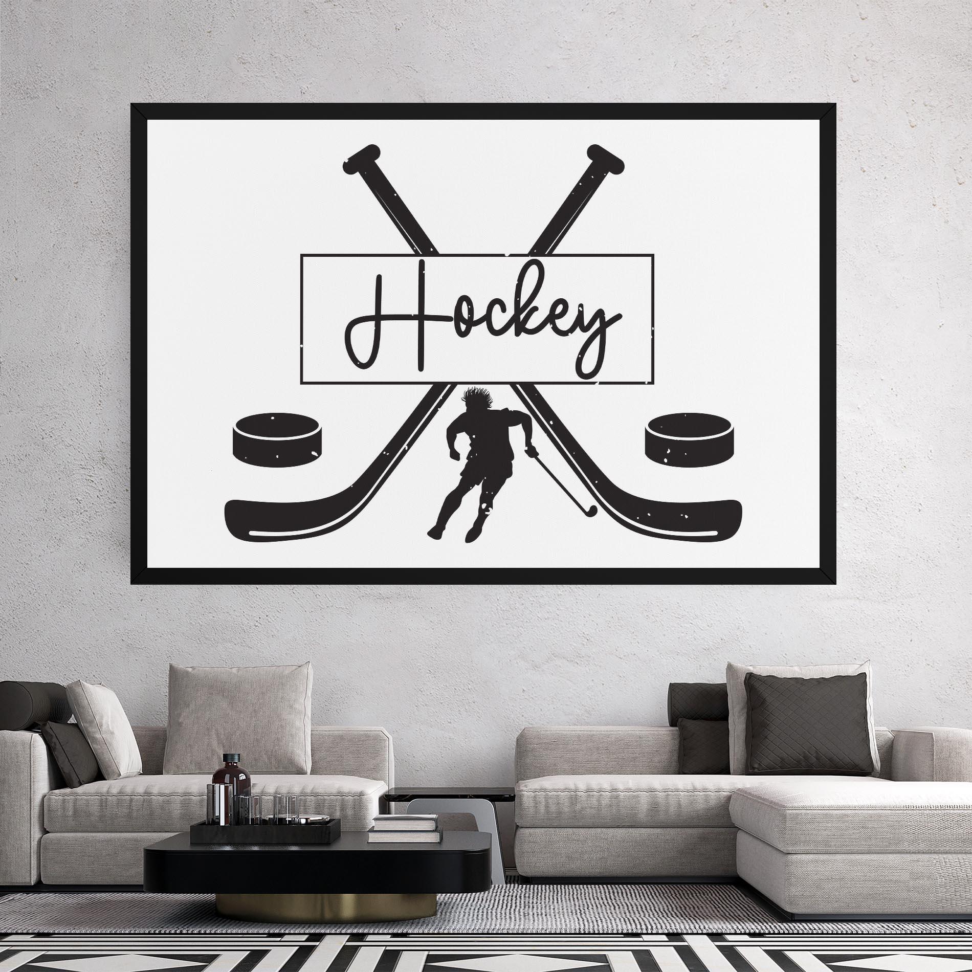 Tablou Canvas Hockey Stick mockup 2
