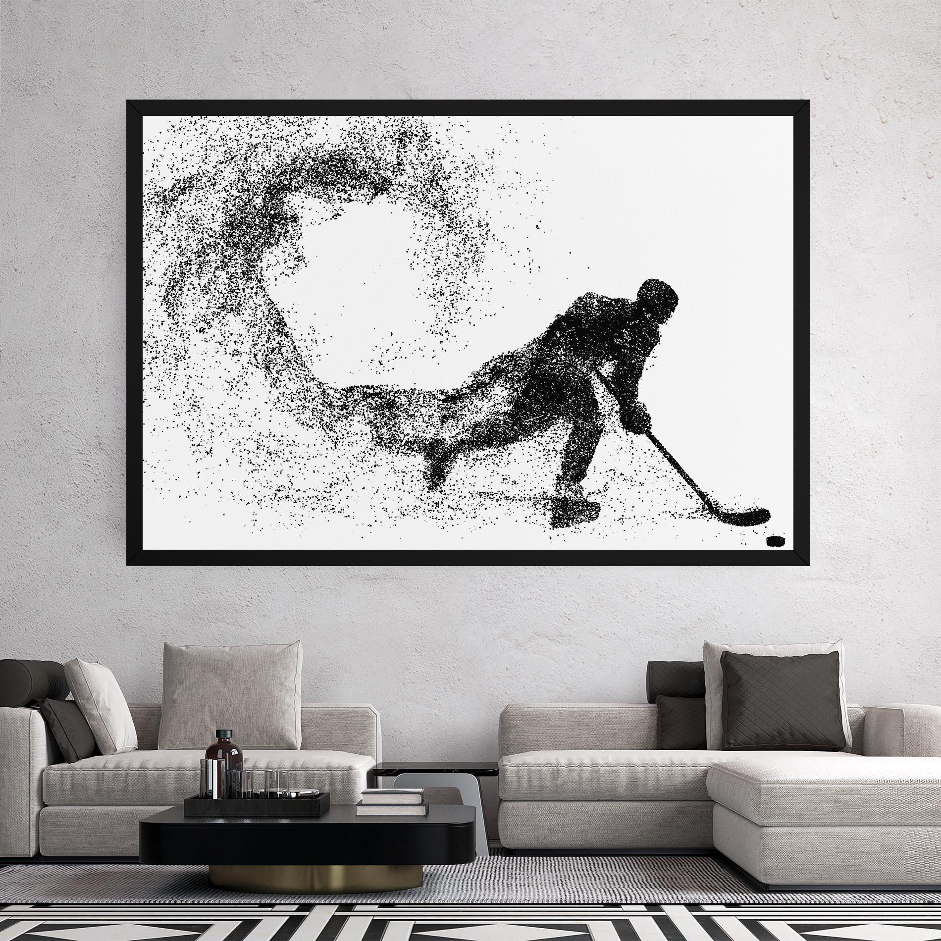 Tablou Canvas Playing Hockey mockup 2