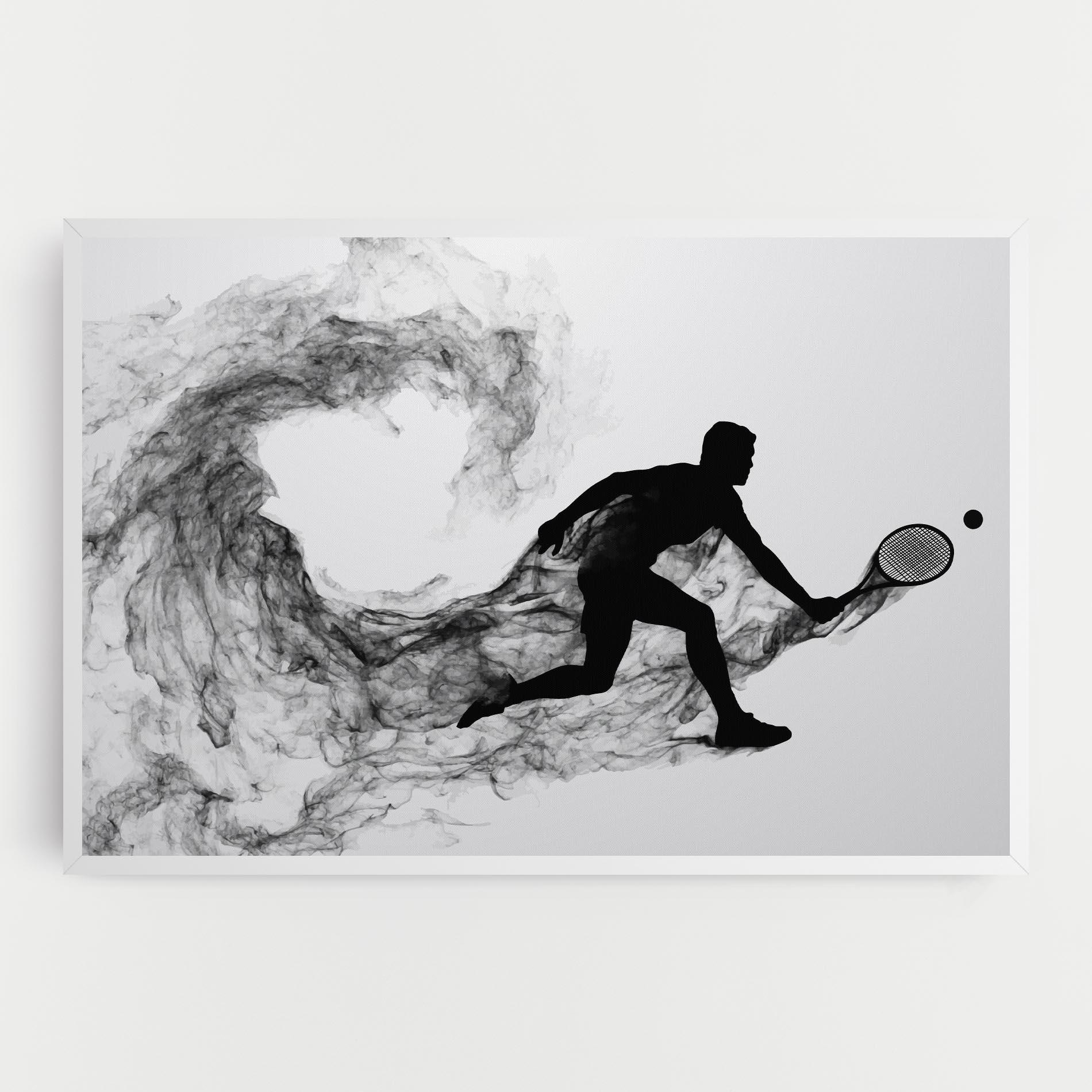Tablou Canvas Black Smoke Tennis mockup 0