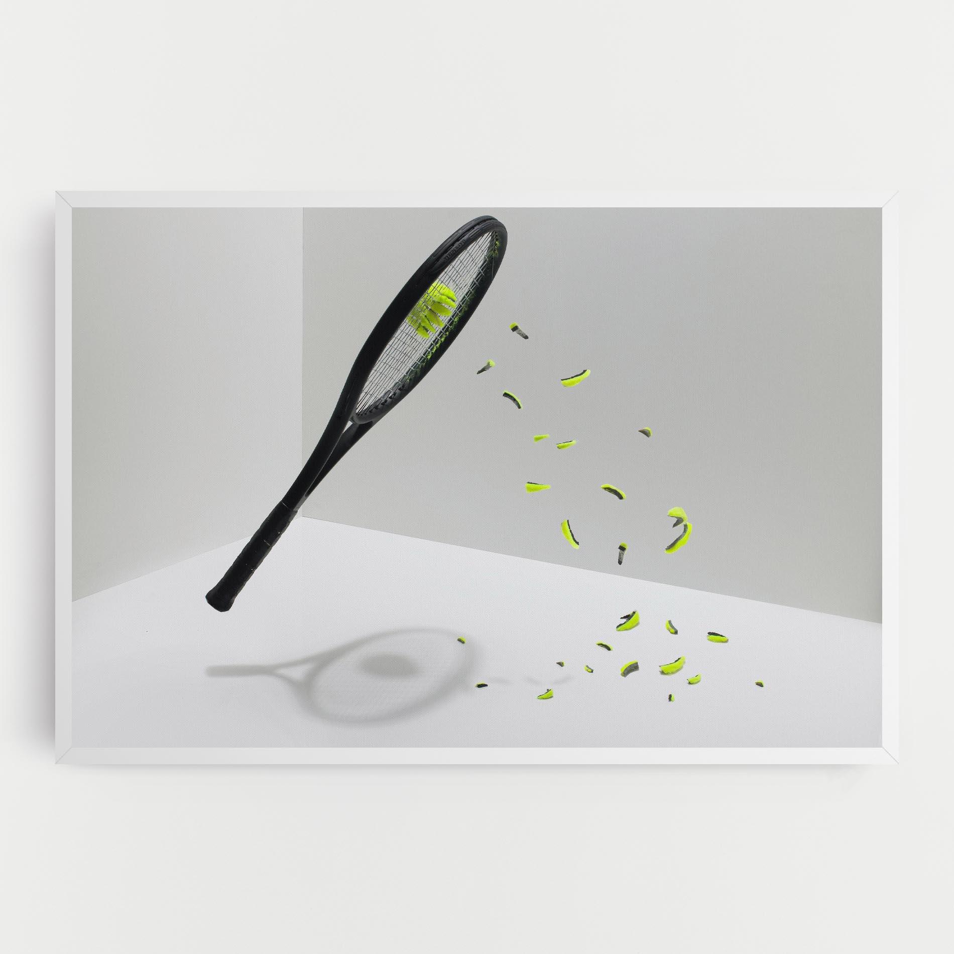 Tablou Canvas Broken Tennis Ball mockup 0