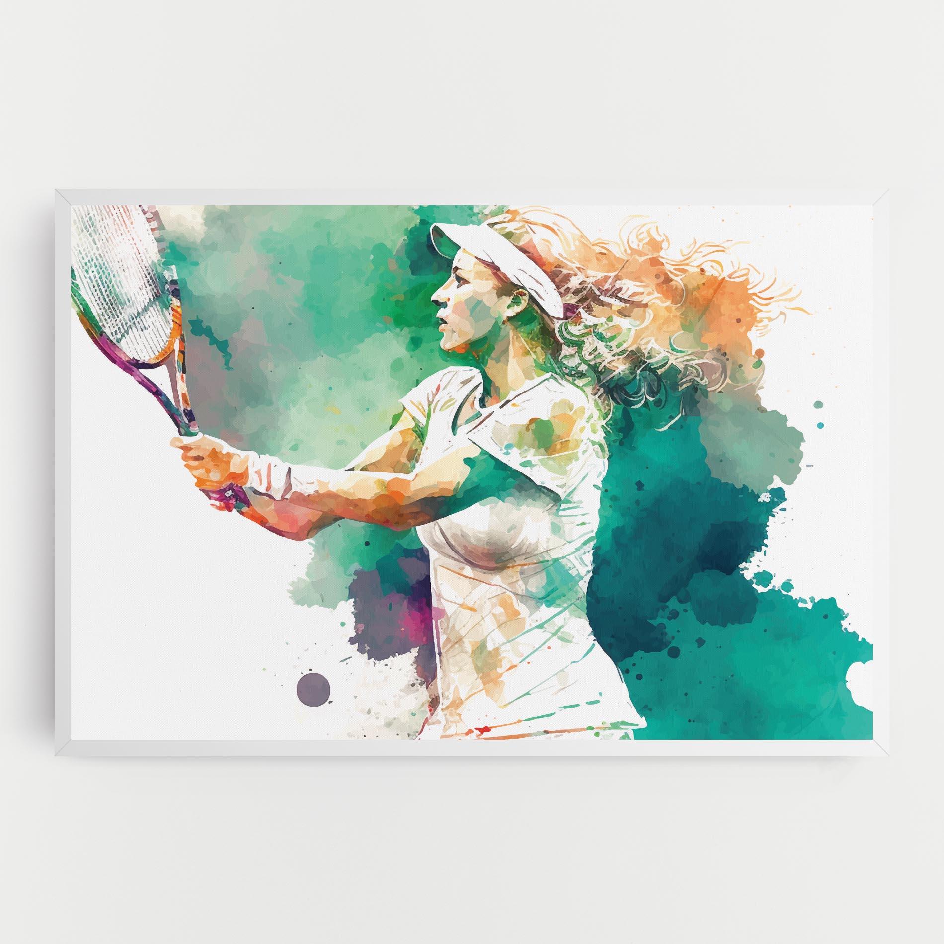 Tablou Canvas Green Art Tennis mockup 0
