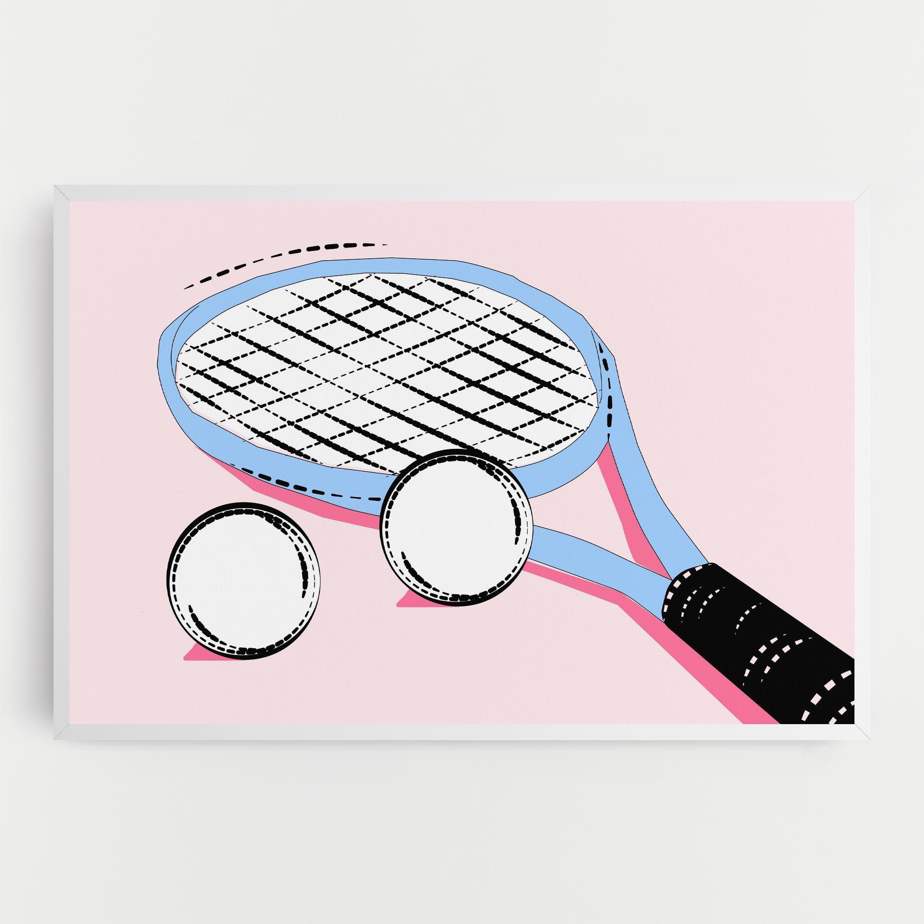 Tablou Canvas Pink Tennis mockup 0