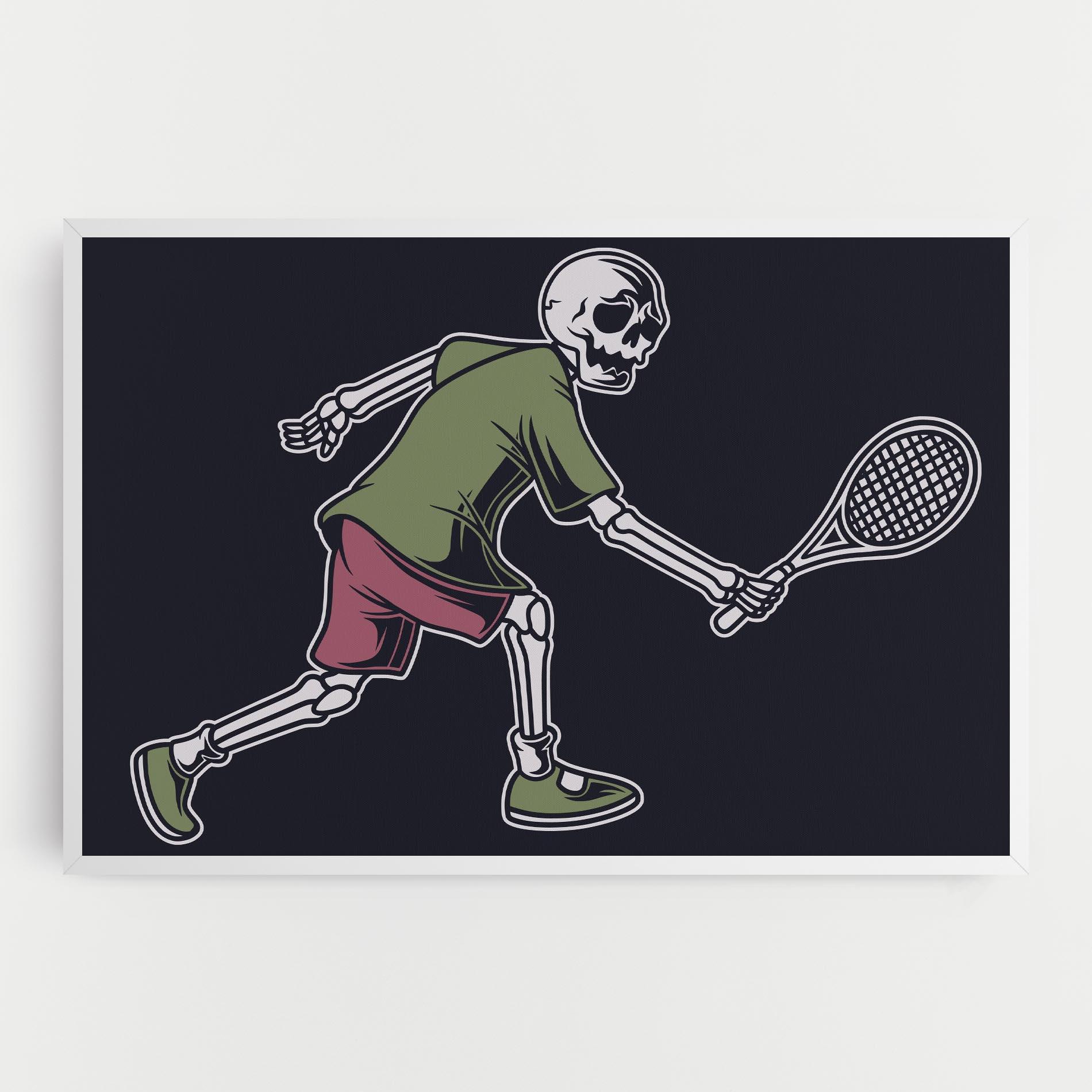 Tablou Canvas Skull Tennis mockup 0