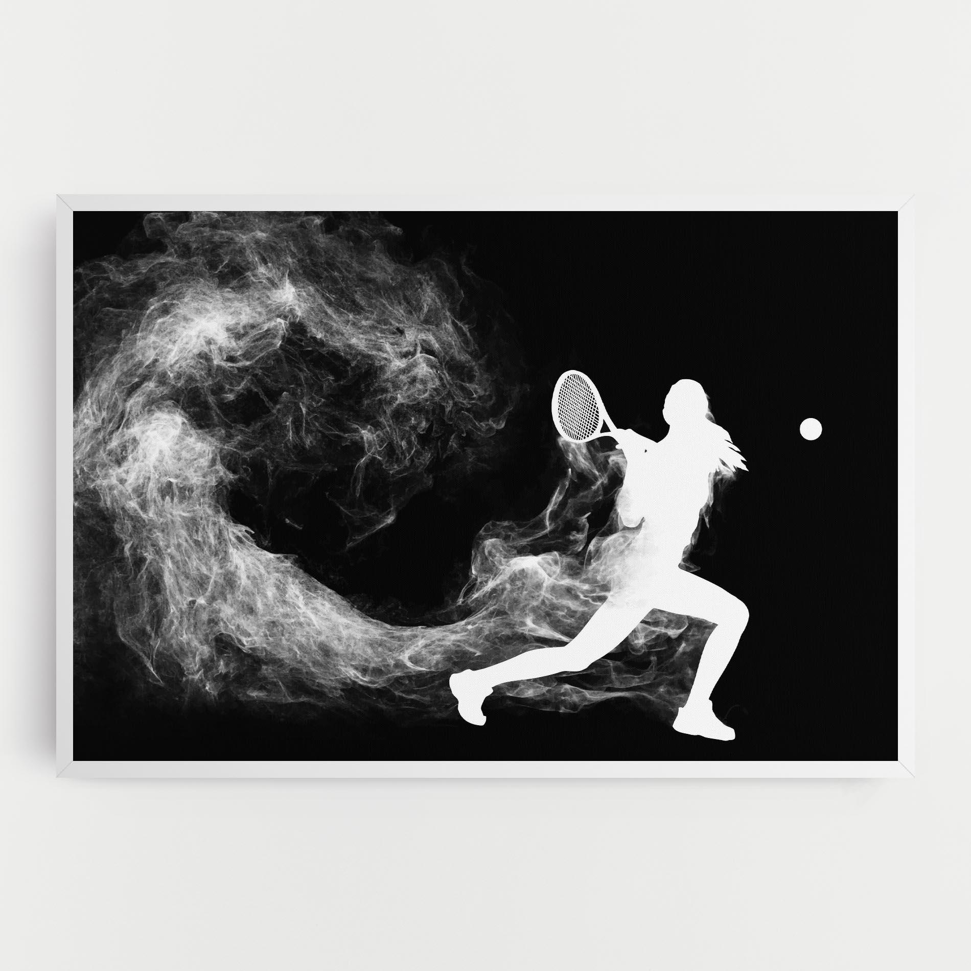 Tablou Canvas Tennis Spoke White mockup 0