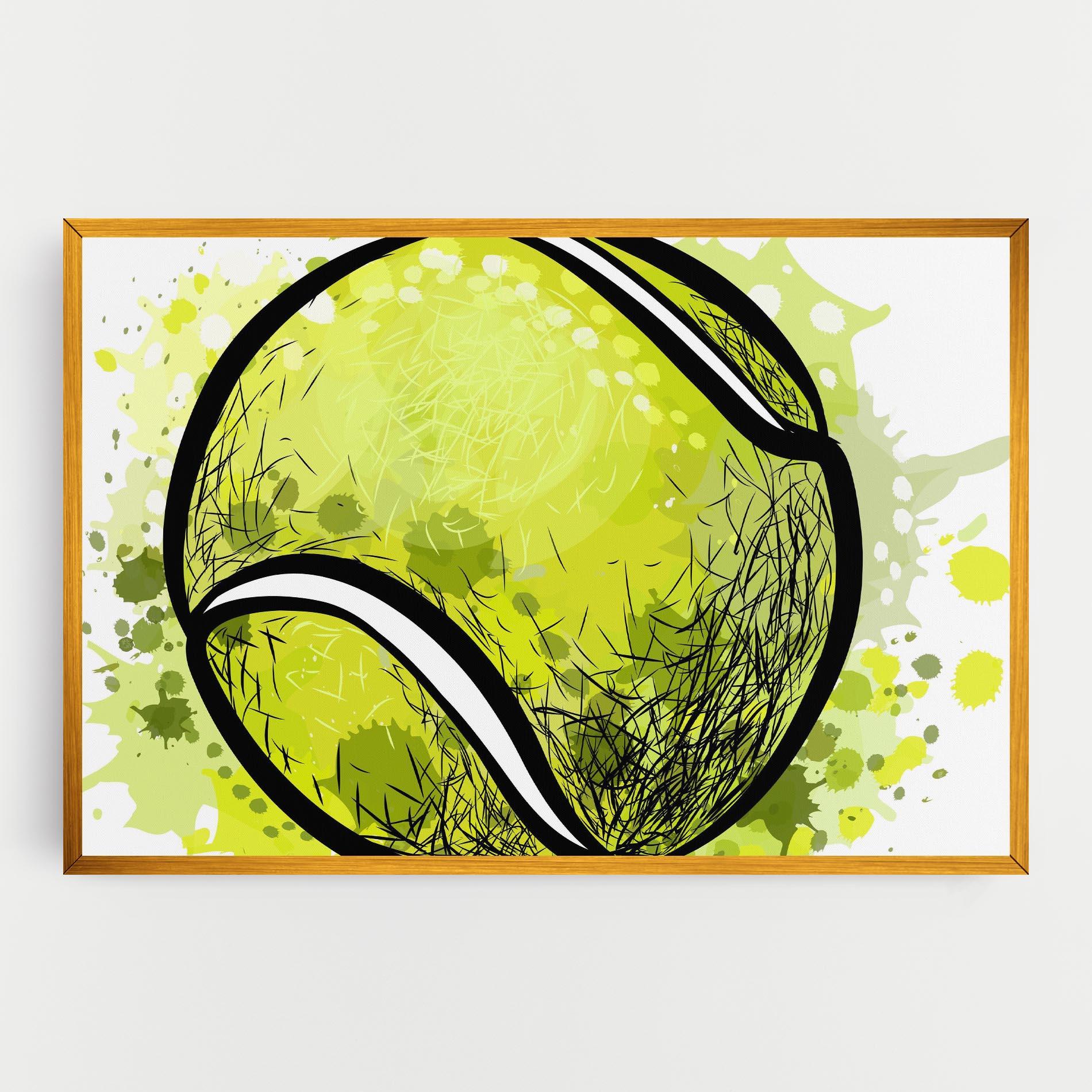 Tablou Canvas Big Tennis Ball mockup 0