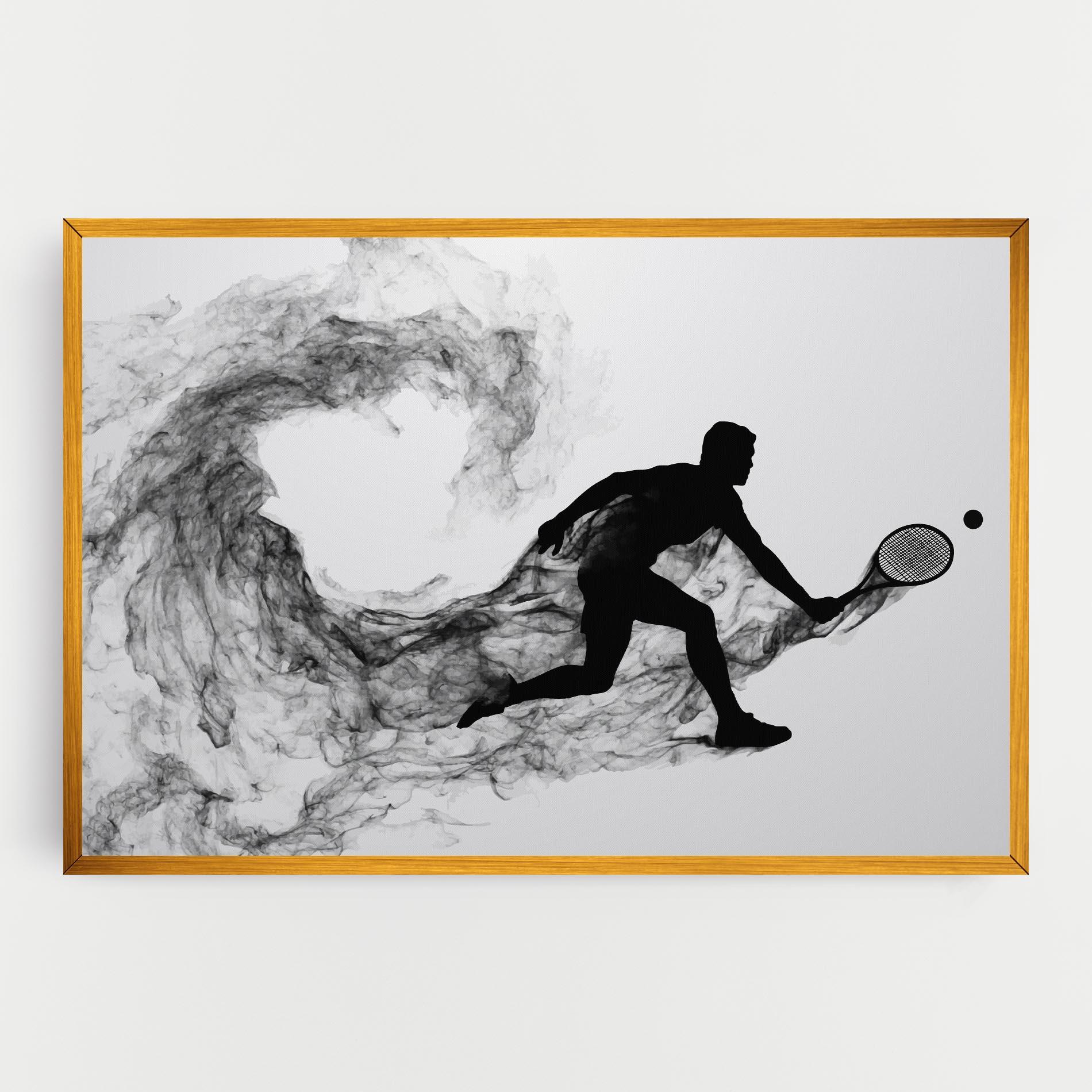 Tablou Canvas Black Smoke Tennis mockup 0