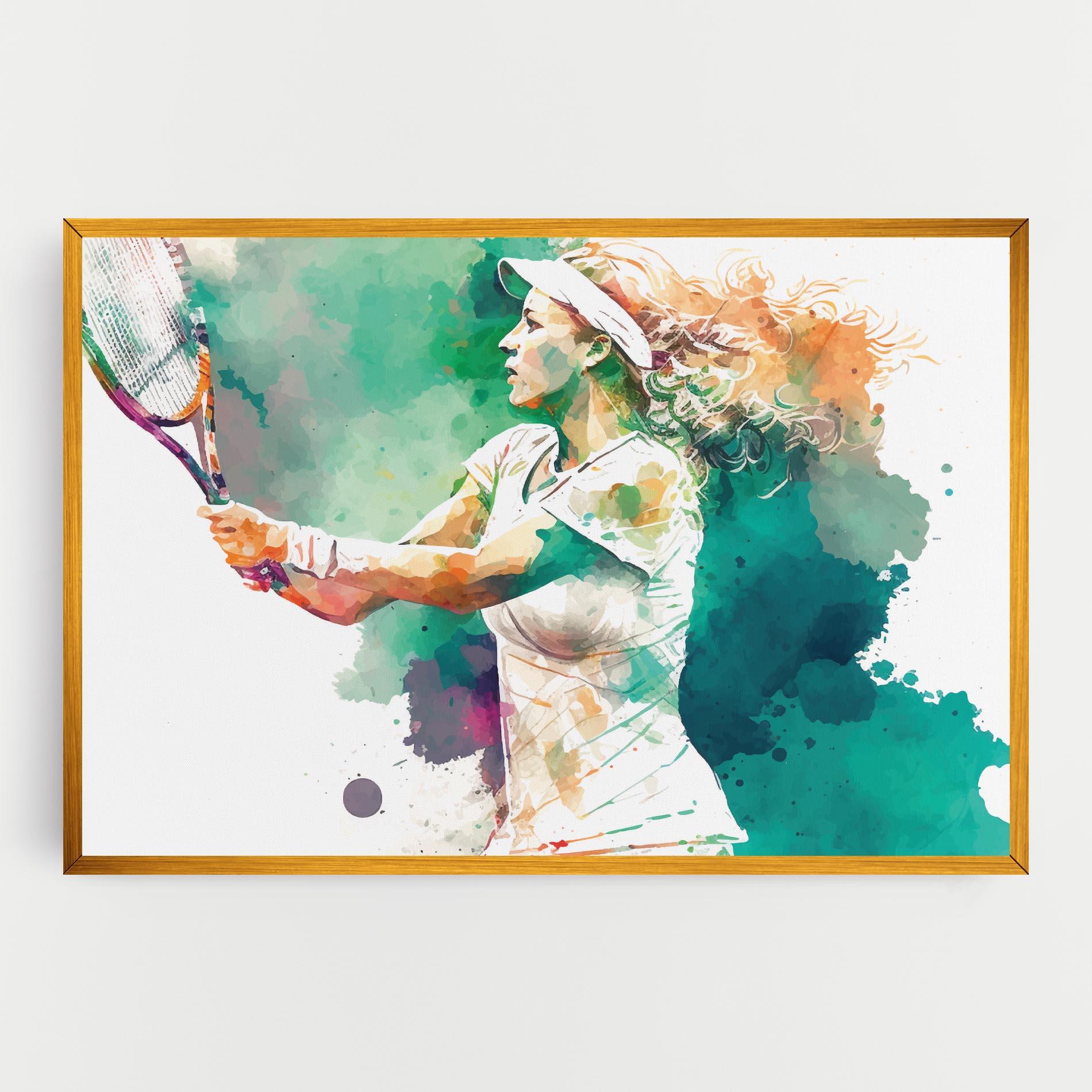 Tablou Canvas Green Art Tennis mockup 0