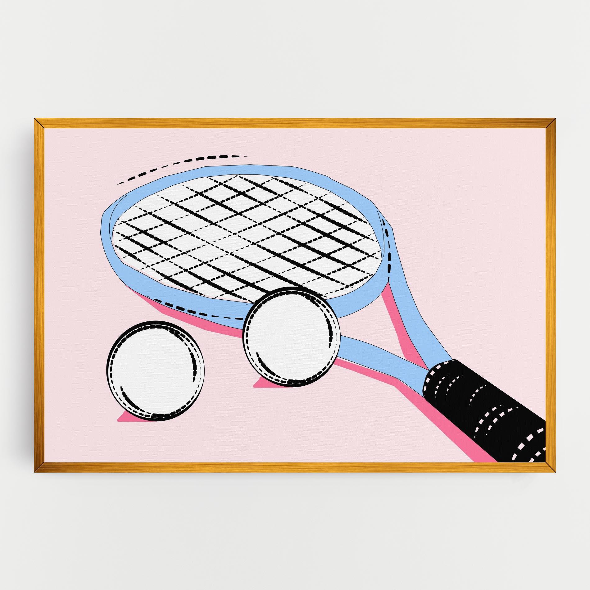 Tablou Canvas Pink Tennis mockup 0