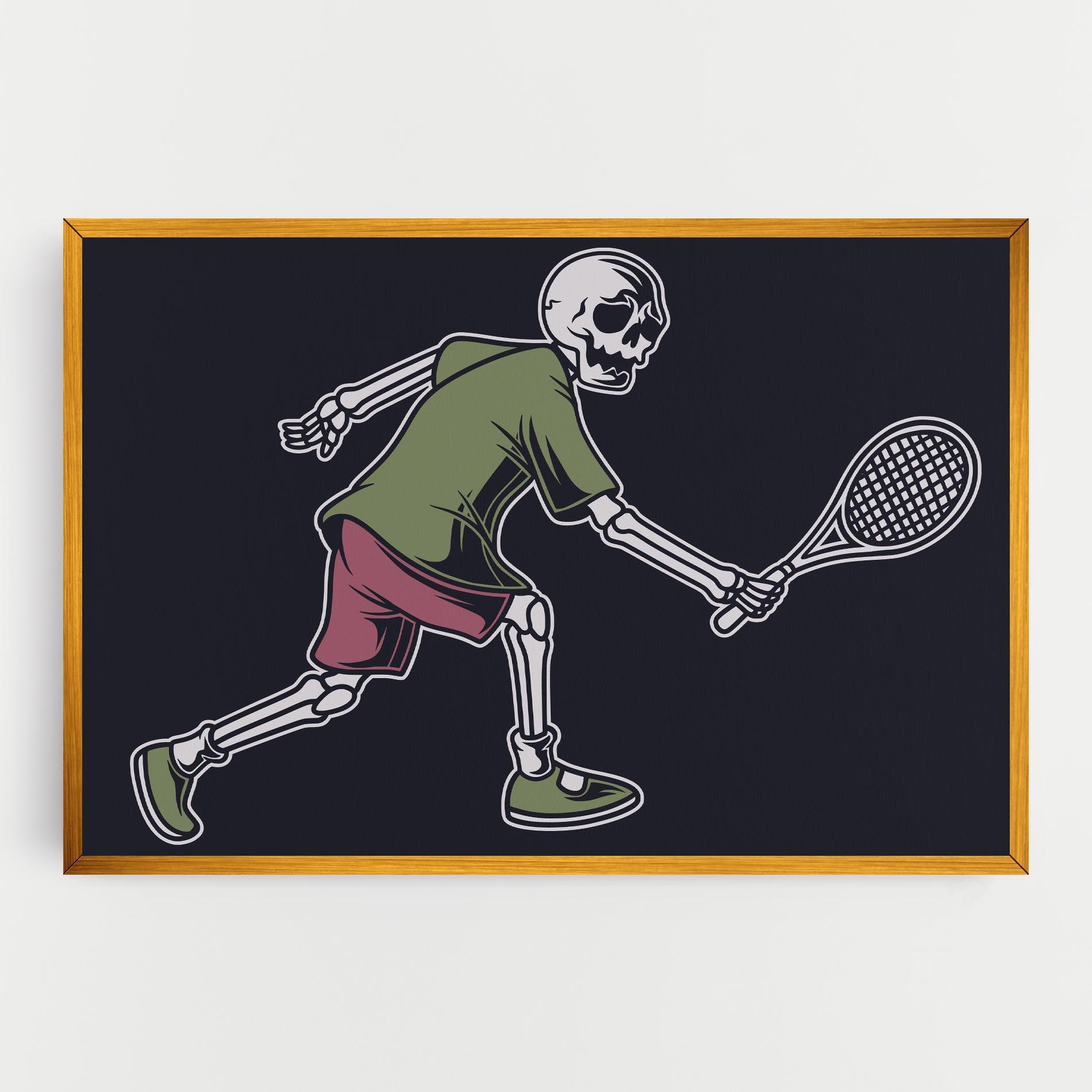Tablou Canvas Skull Tennis mockup 0