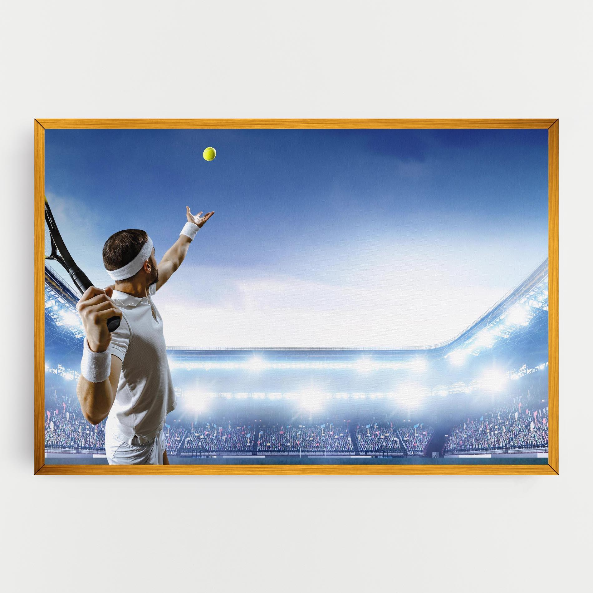Tablou Canvas Stadium Tennis Player mockup 0