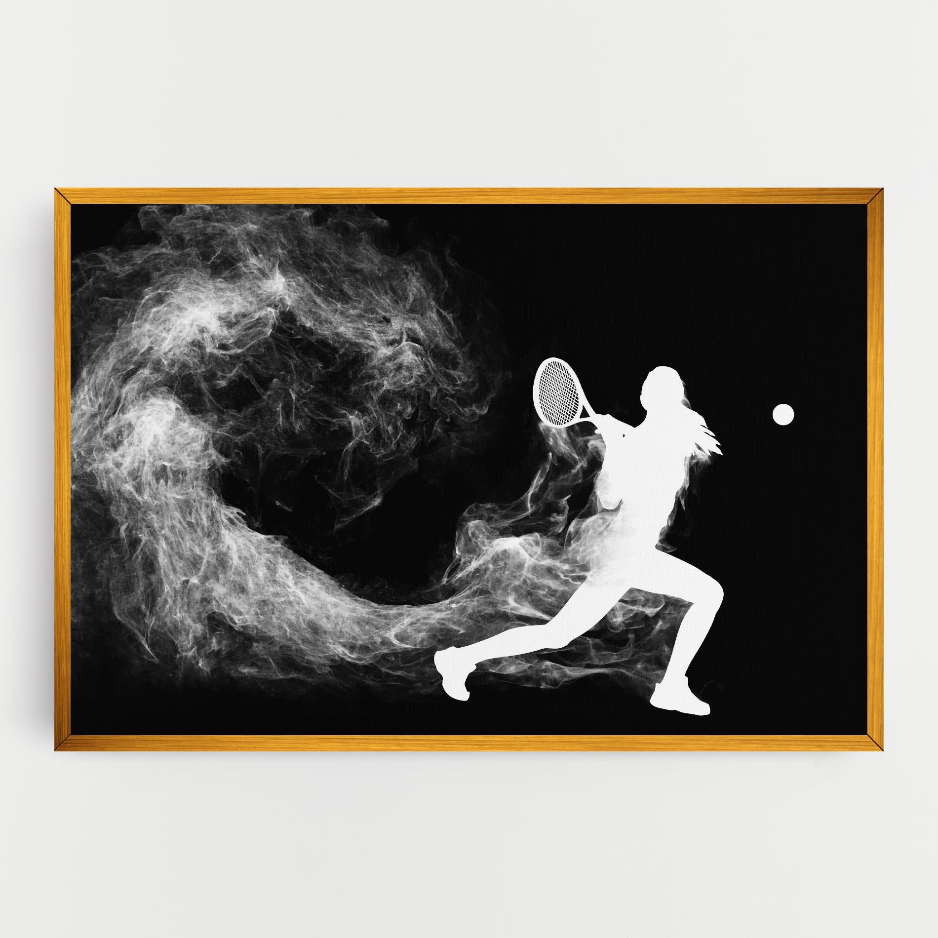 Tablou Canvas Tennis Spoke White mockup 0