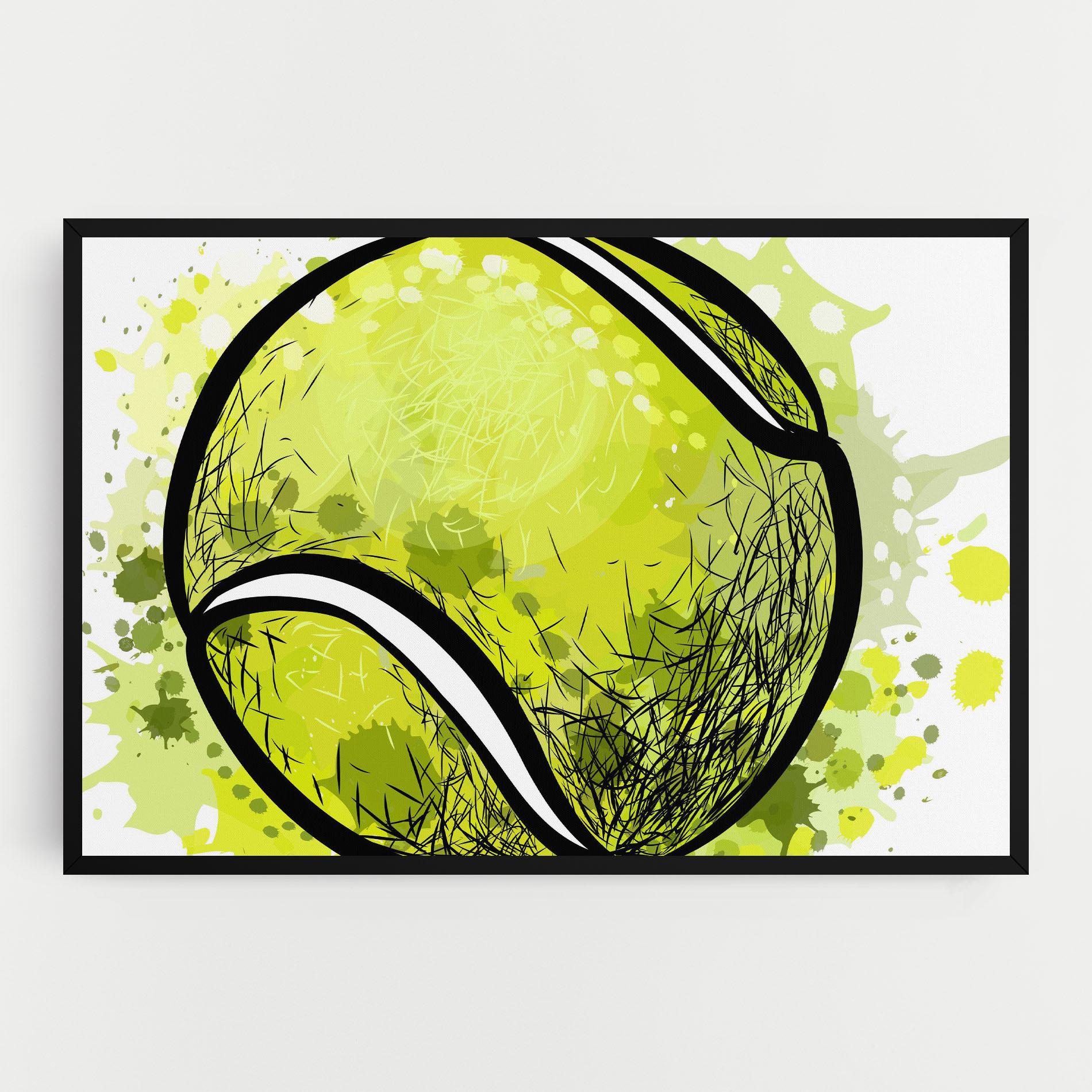 Tablou Canvas Big Tennis Ball mockup 0