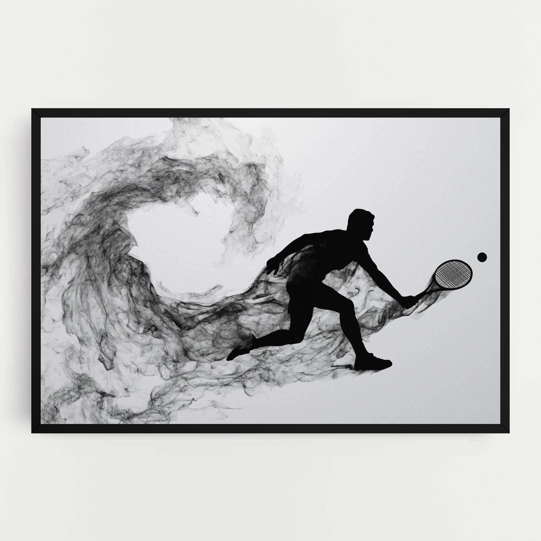 Tablou Canvas Black Smoke Tennis mockup 0