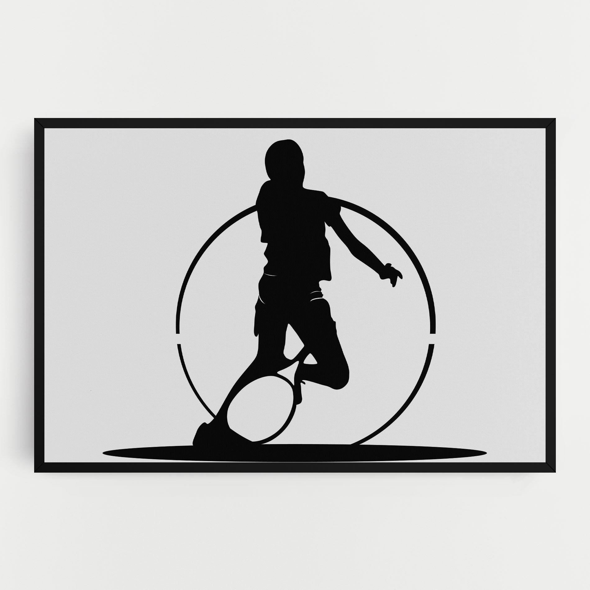 Tablou Canvas Black Tennis Circle mockup 0