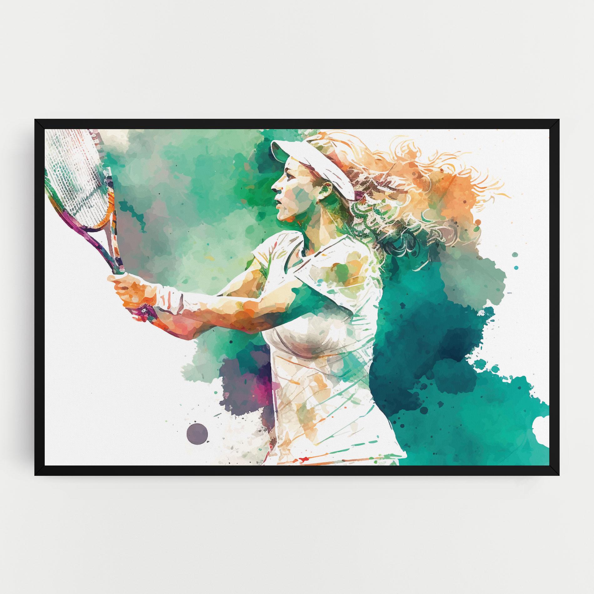 Tablou Canvas Green Art Tennis mockup 0