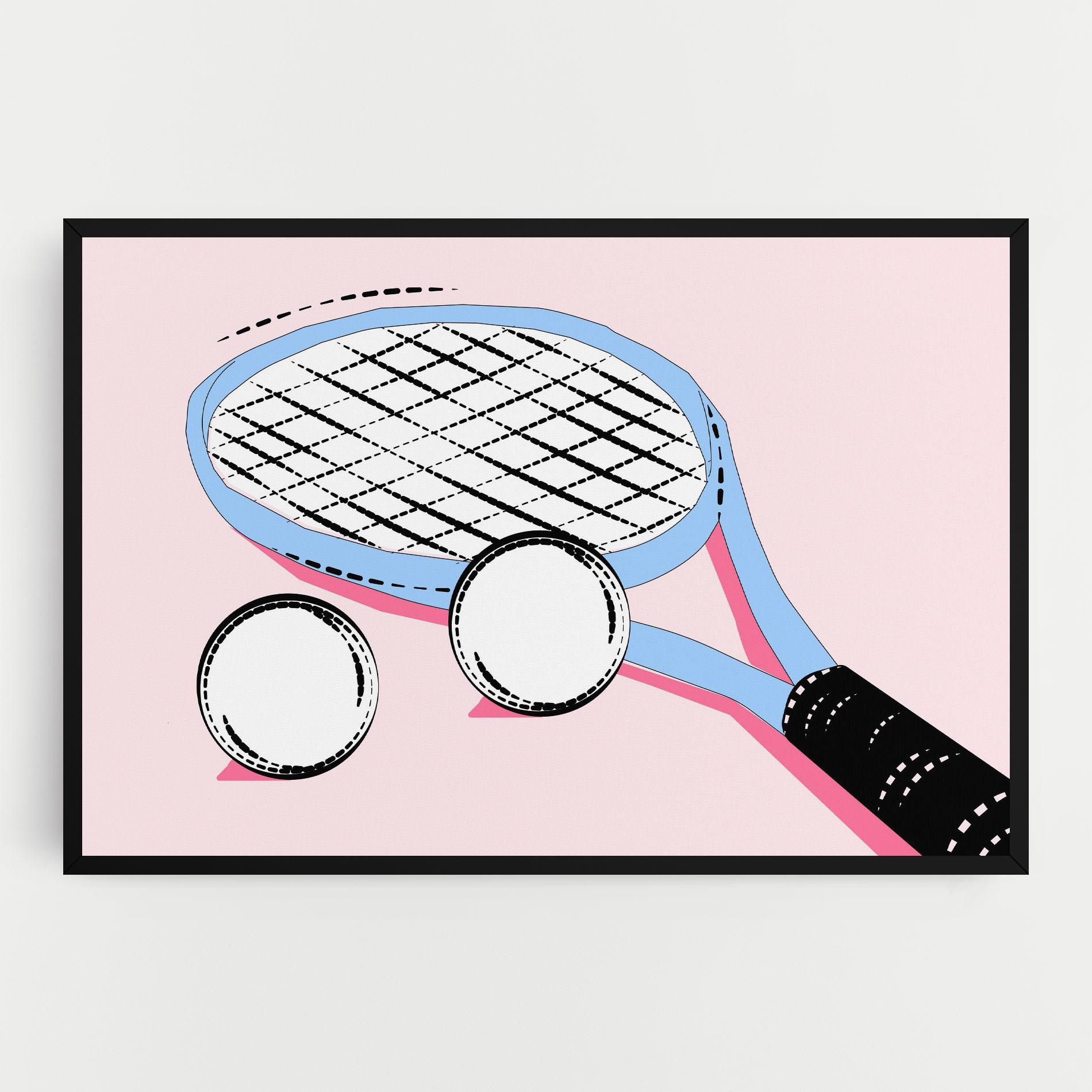 Tablou Canvas Pink Tennis mockup 0