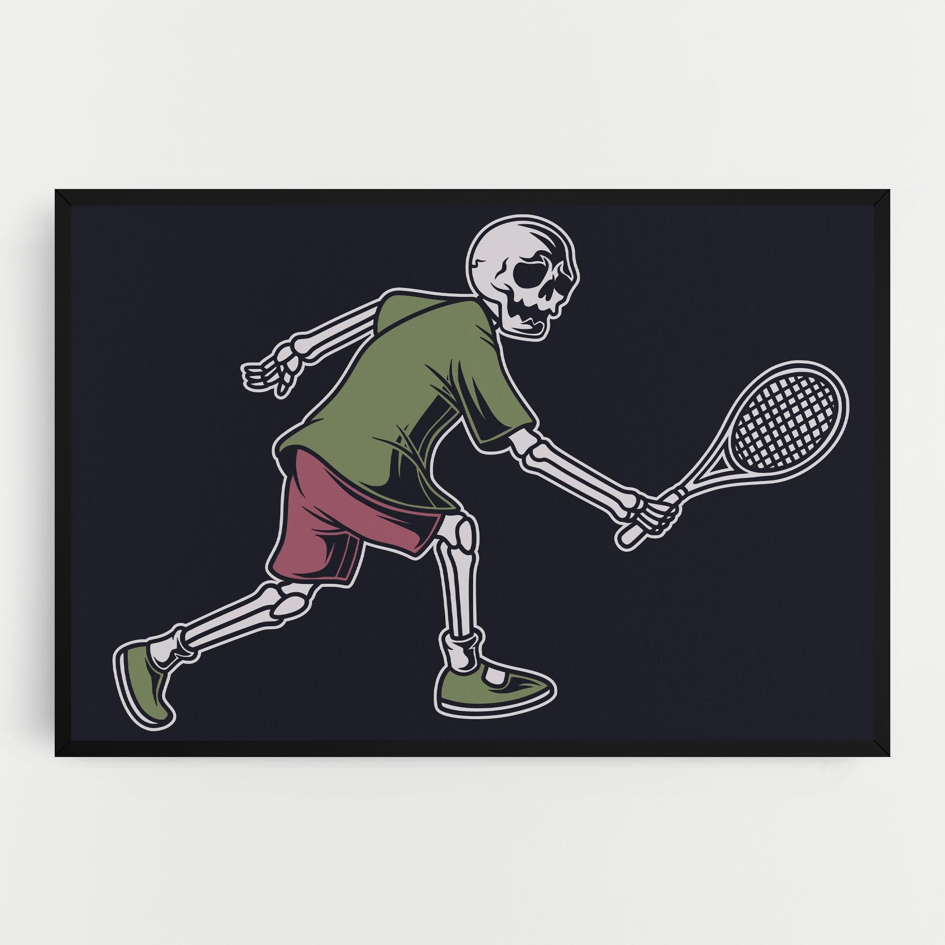 Tablou Canvas Skull Tennis mockup 0