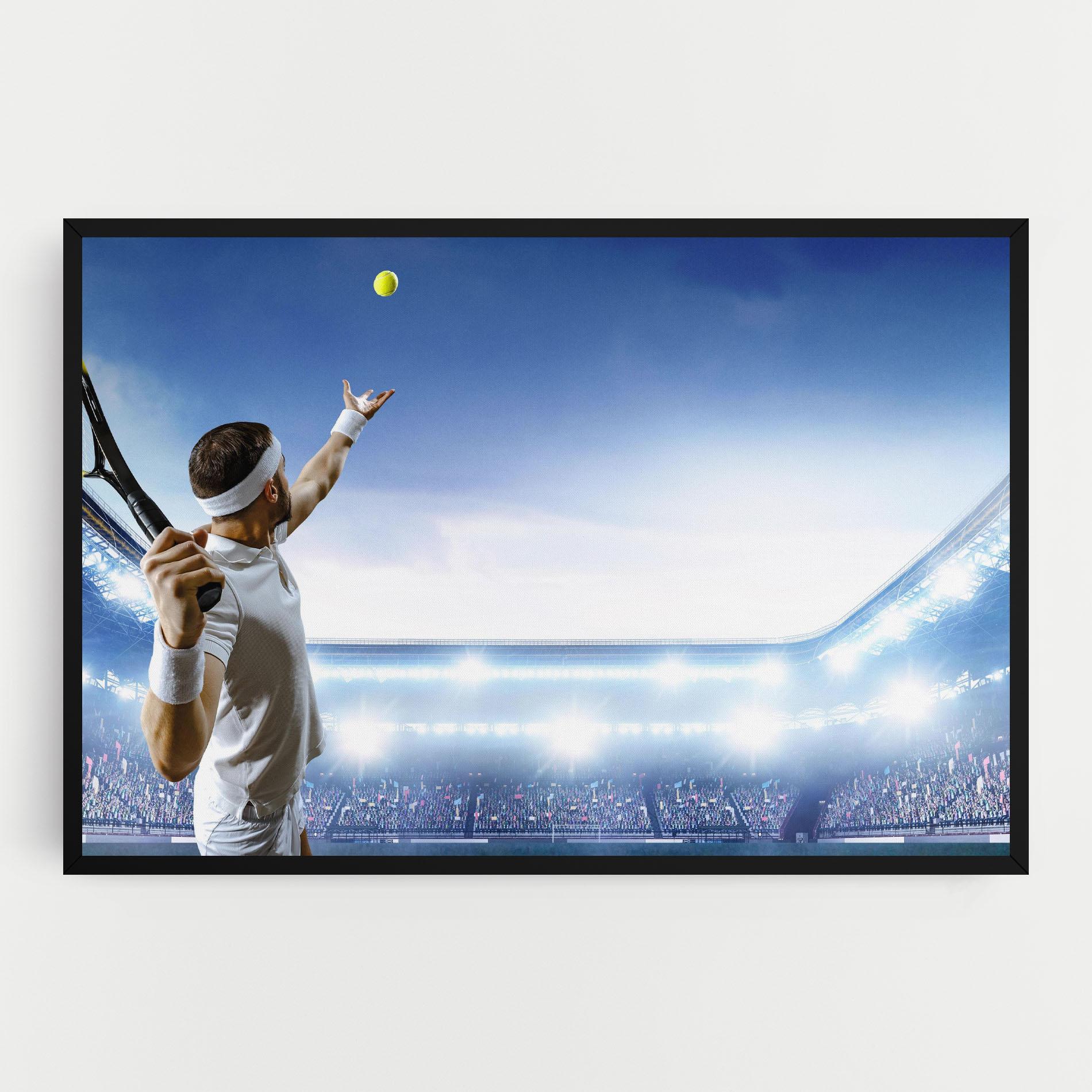 Tablou Canvas Stadium Tennis Player mockup 0