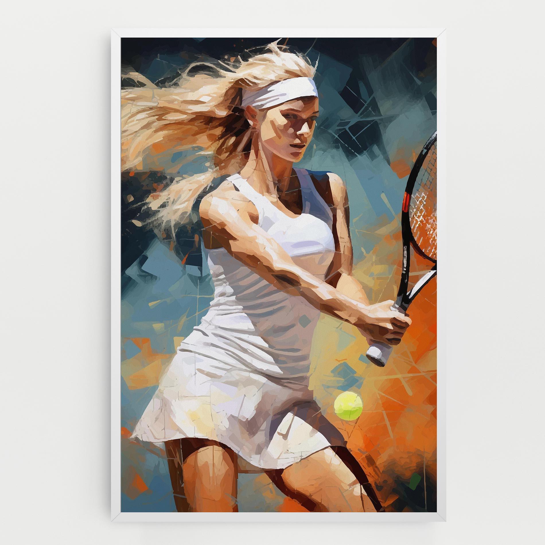 Tablou Canvas Blonde Tennis Girl mockup 0