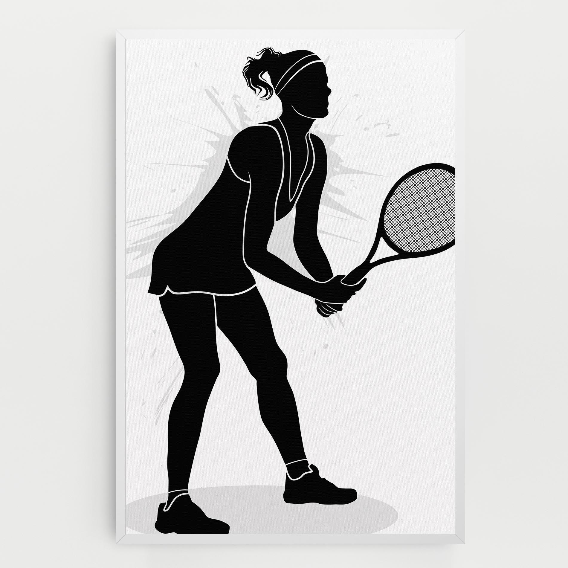 Tablou Canvas Female Tennis Player mockup 0