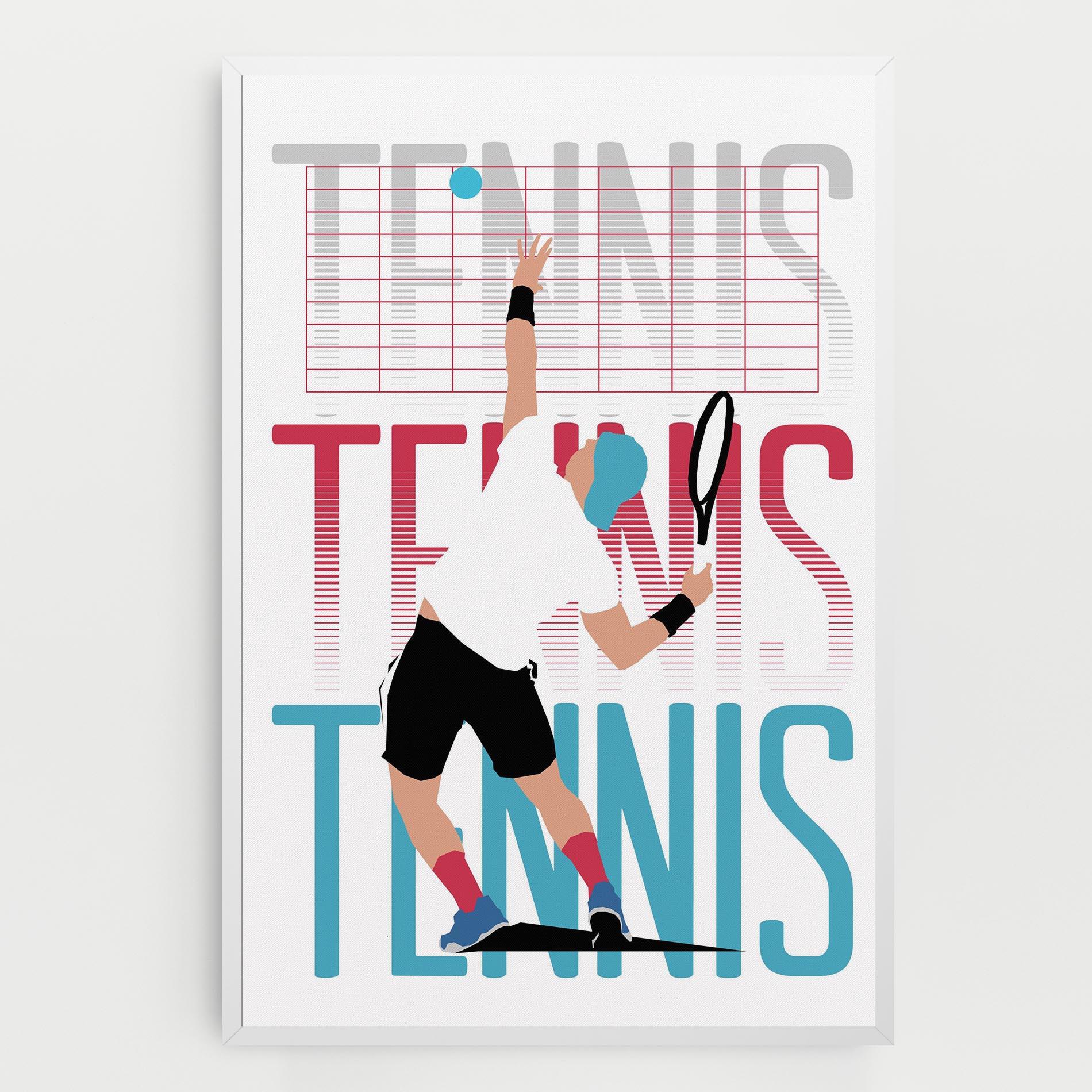 Tablou Canvas Tennis Ball Jump mockup 0