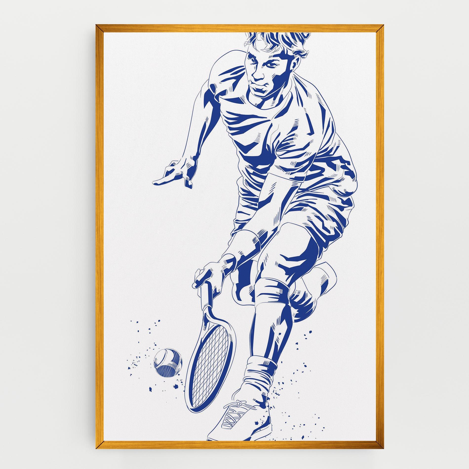 Tablou Canvas Blue Tennis mockup 0