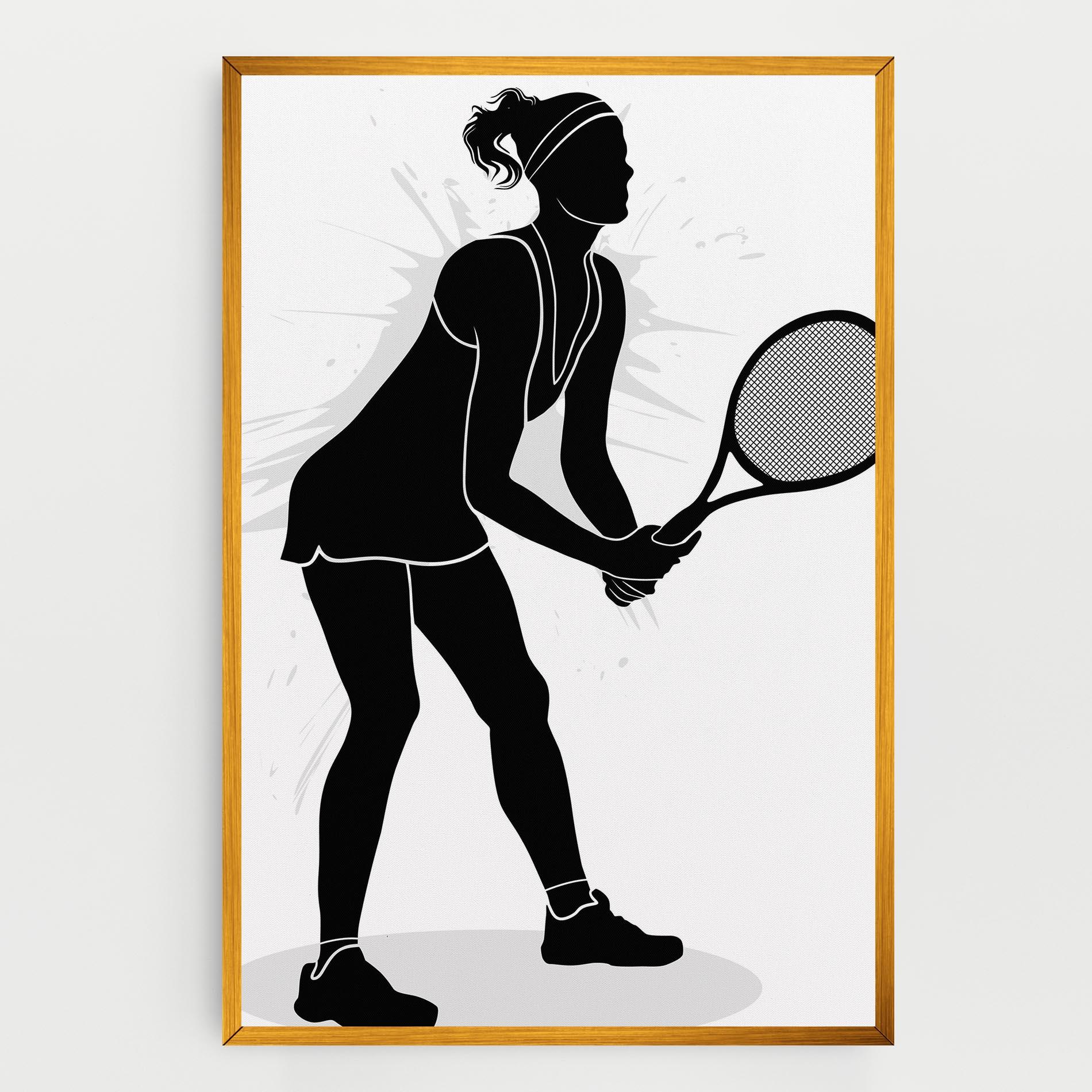 Tablou Canvas Female Tennis Player mockup 0