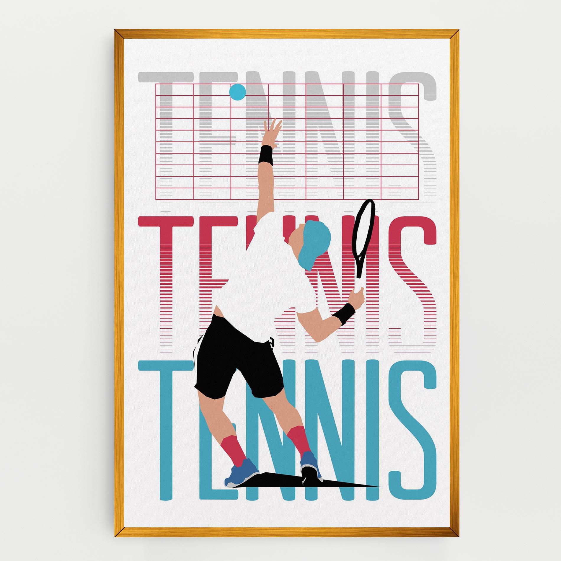 Tablou Canvas Tennis Ball Jump mockup 0