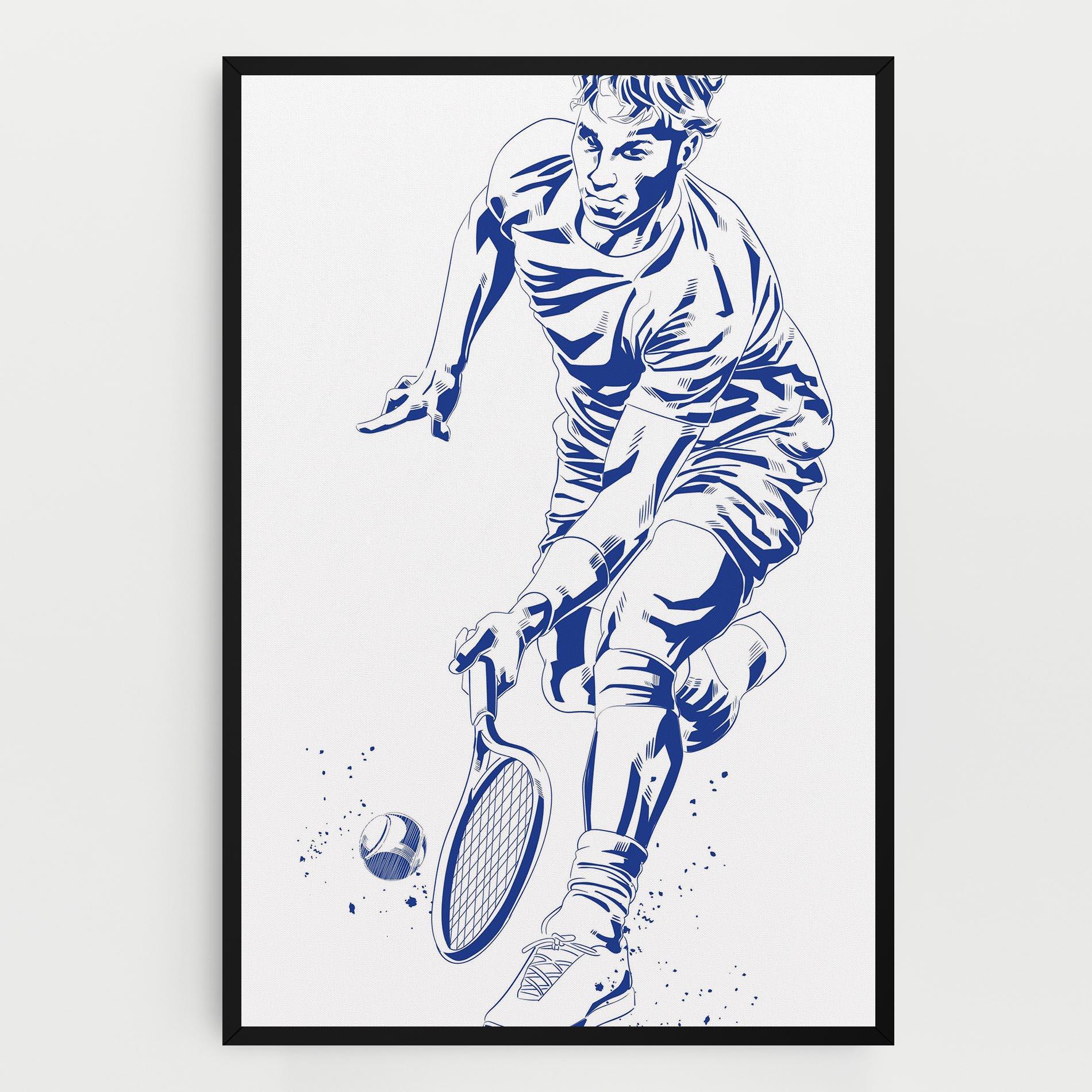 Tablou Canvas Blue Tennis mockup 0