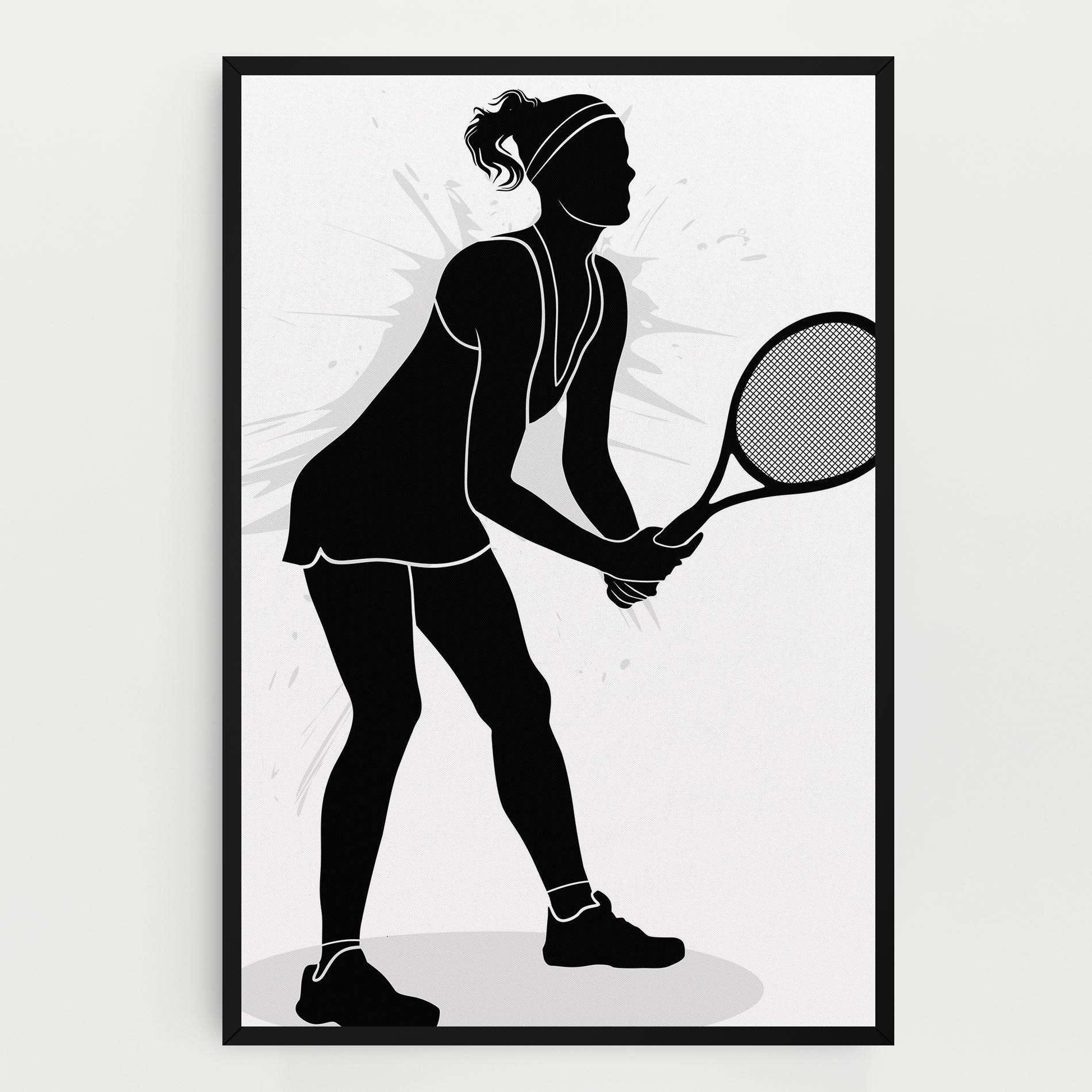 Tablou Canvas Female Tennis Player mockup 0