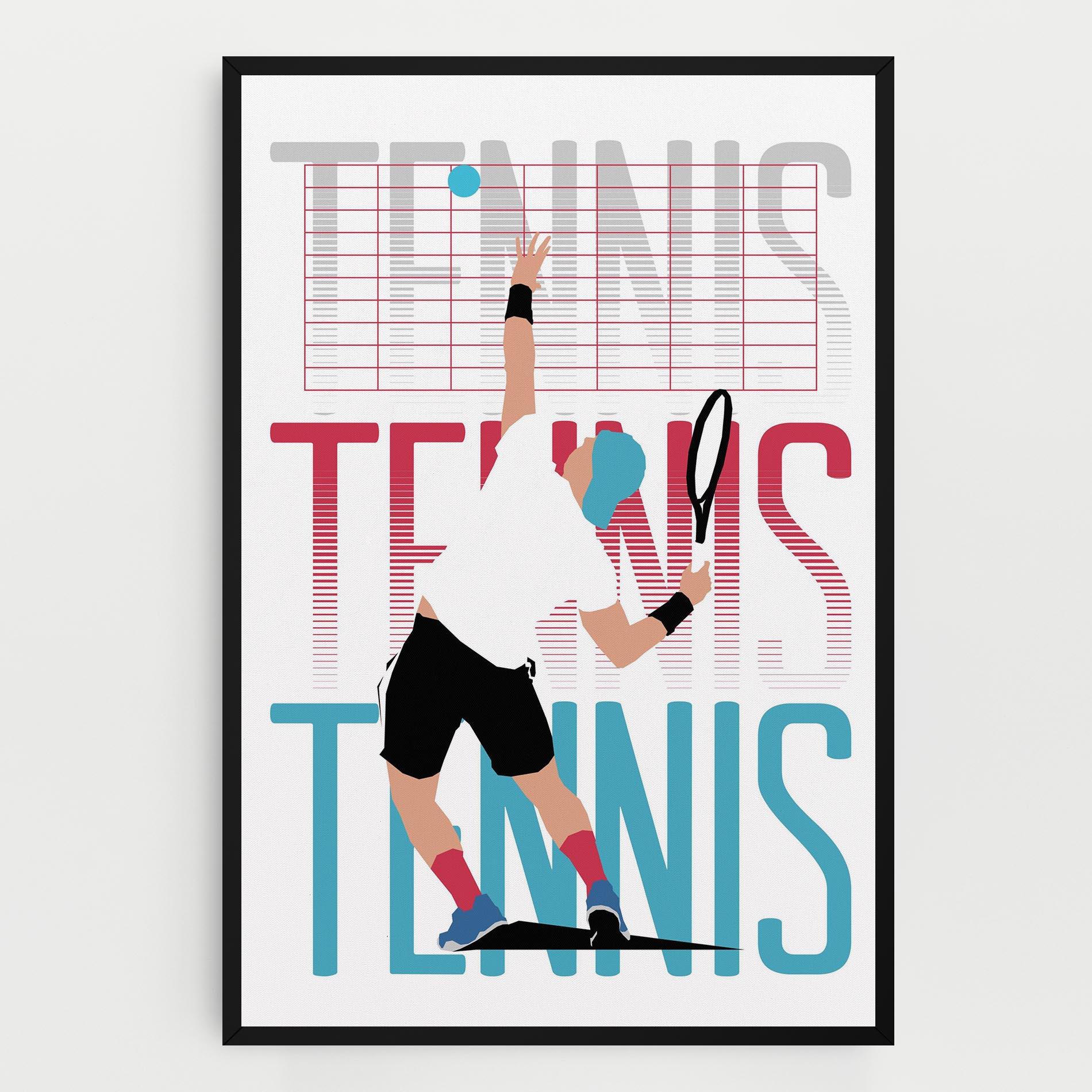 Tablou Canvas Tennis Ball Jump mockup 0