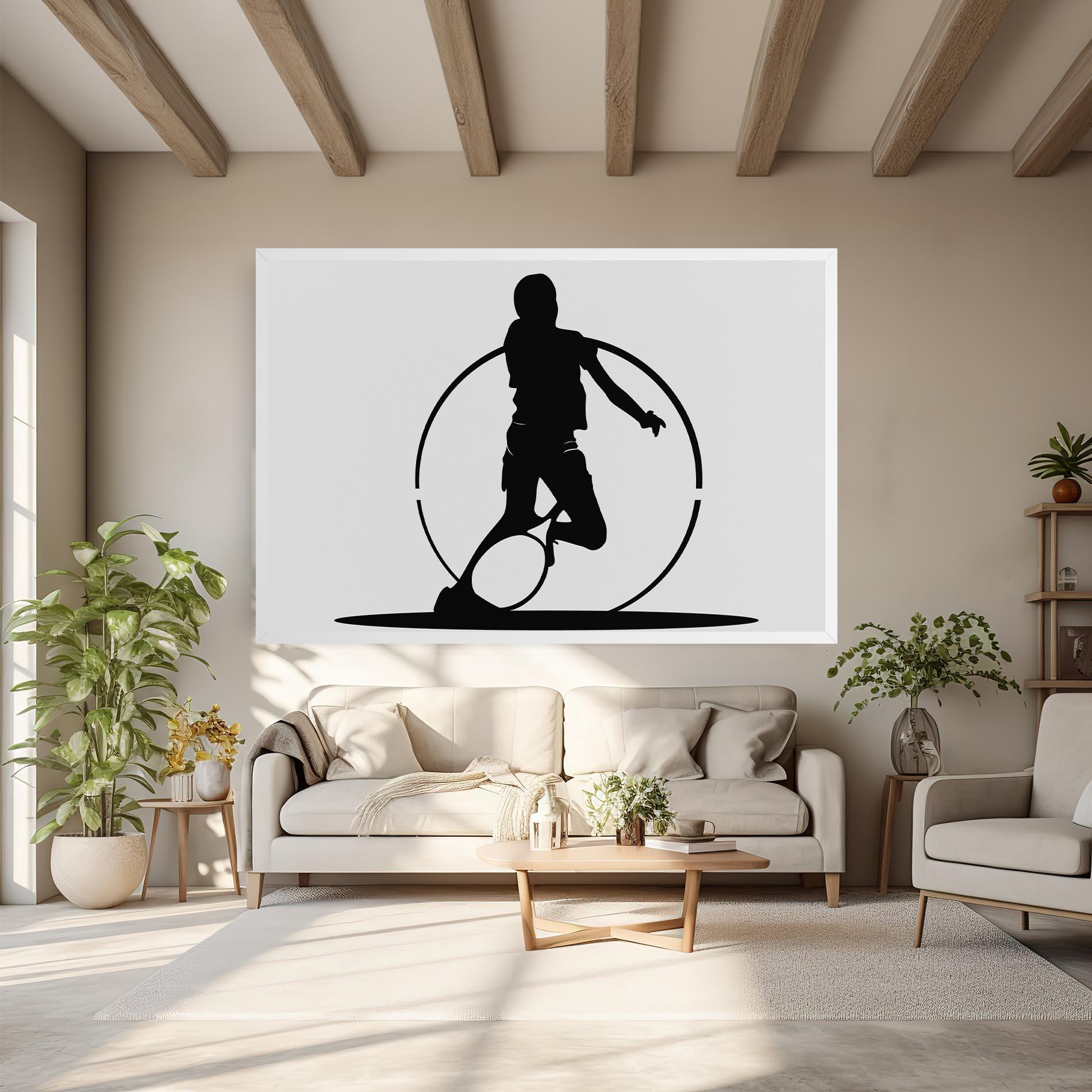 Tablou Canvas Black Tennis Circle mockup 6