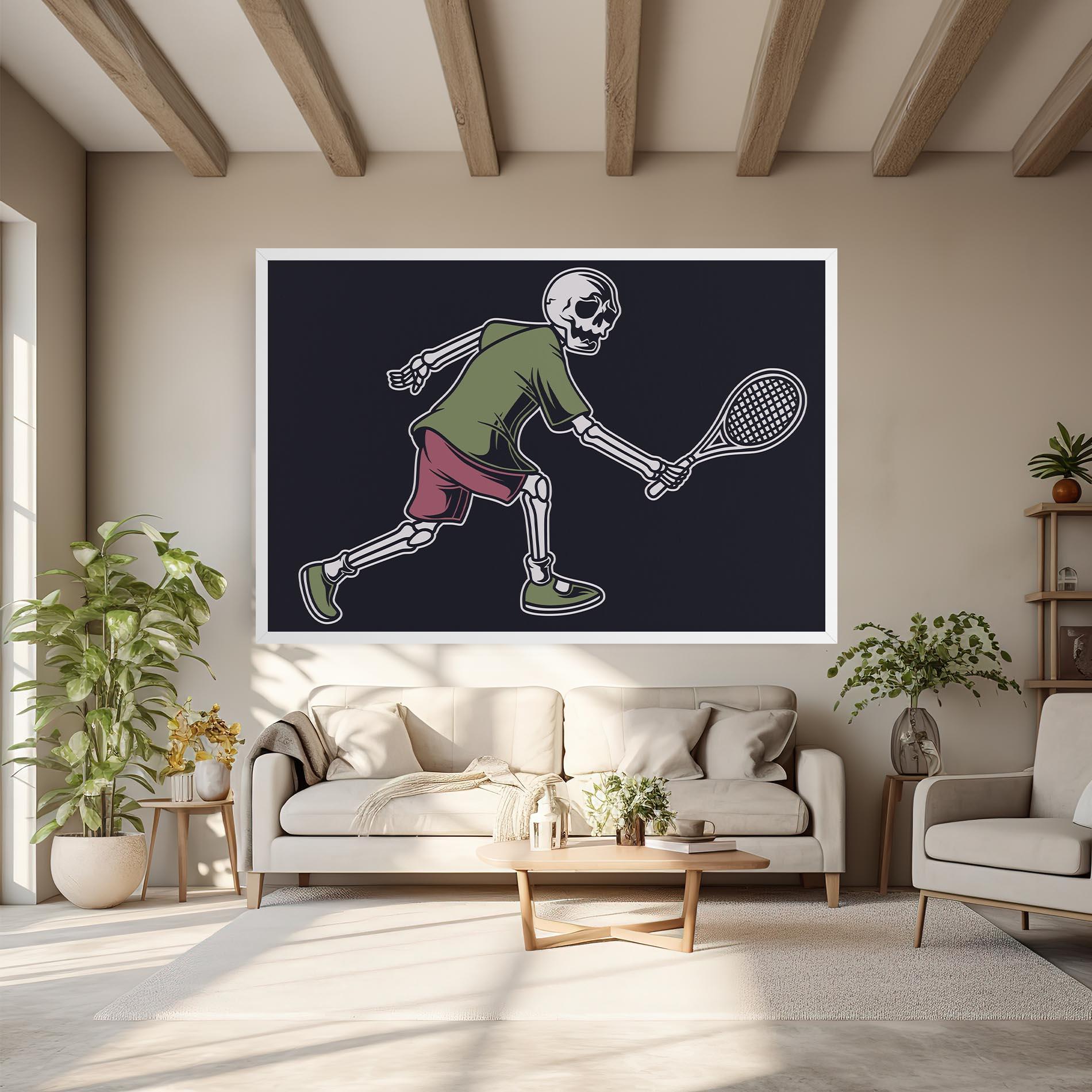 Tablou Canvas Skull Tennis mockup 6