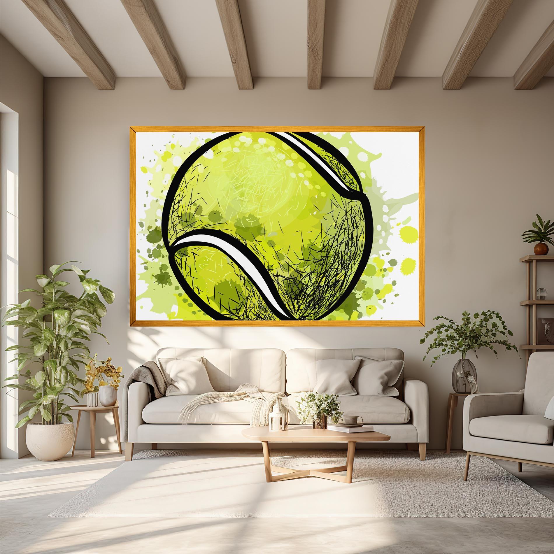 Tablou Canvas Big Tennis Ball mockup 6