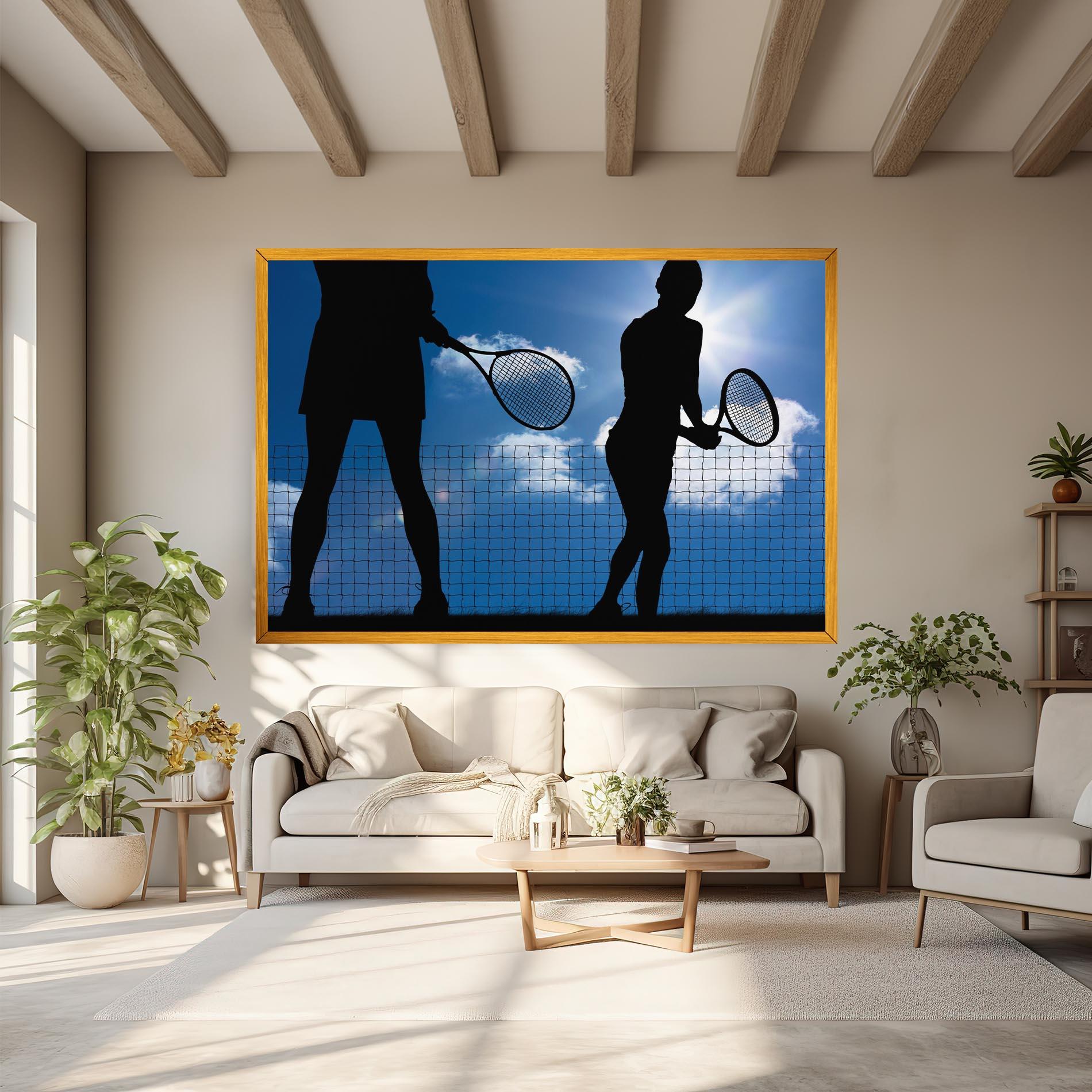 Tablou Canvas Blue Sky Tennis mockup 6