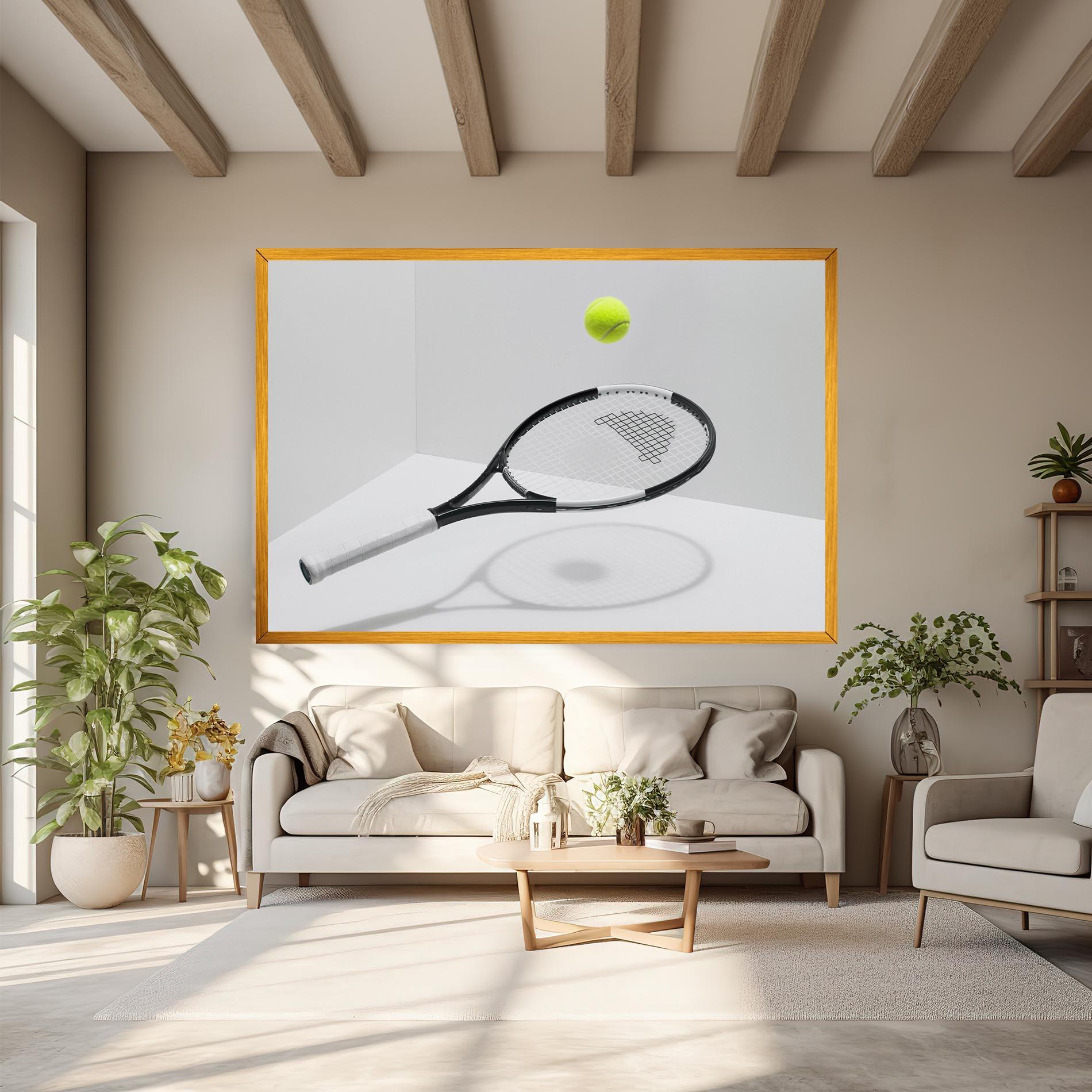 Tablou Canvas Floating Tennis Racket mockup 6