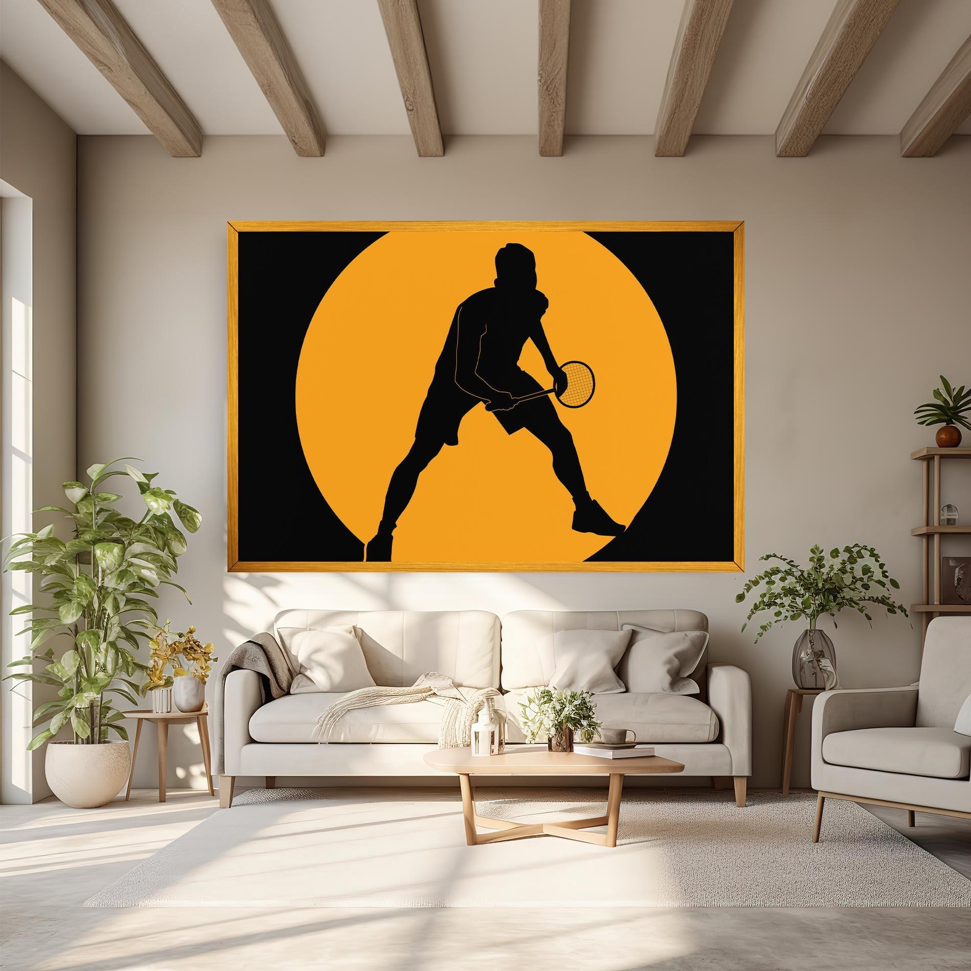 Tablou Canvas Orange Tennis mockup 6