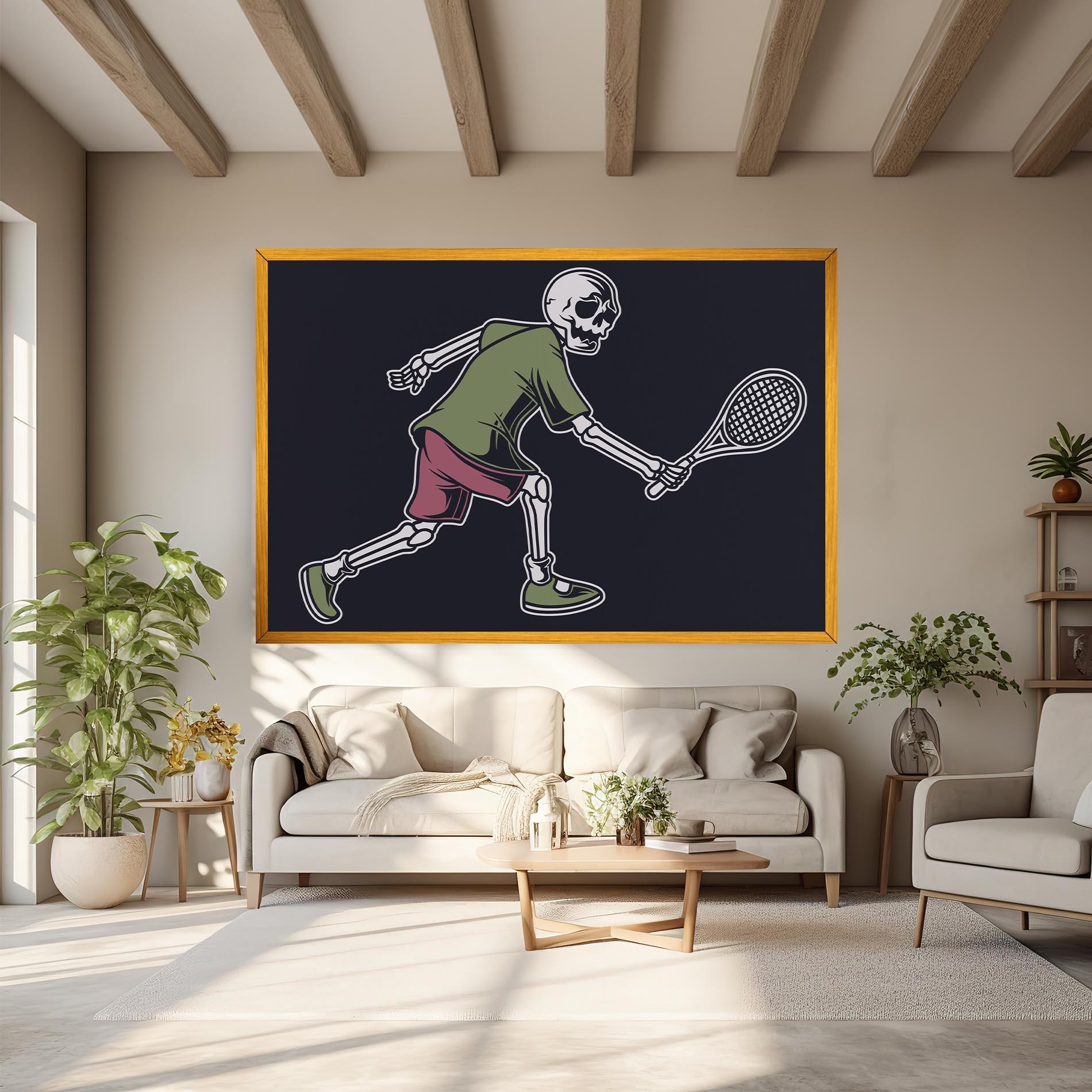 Tablou Canvas Skull Tennis mockup 6