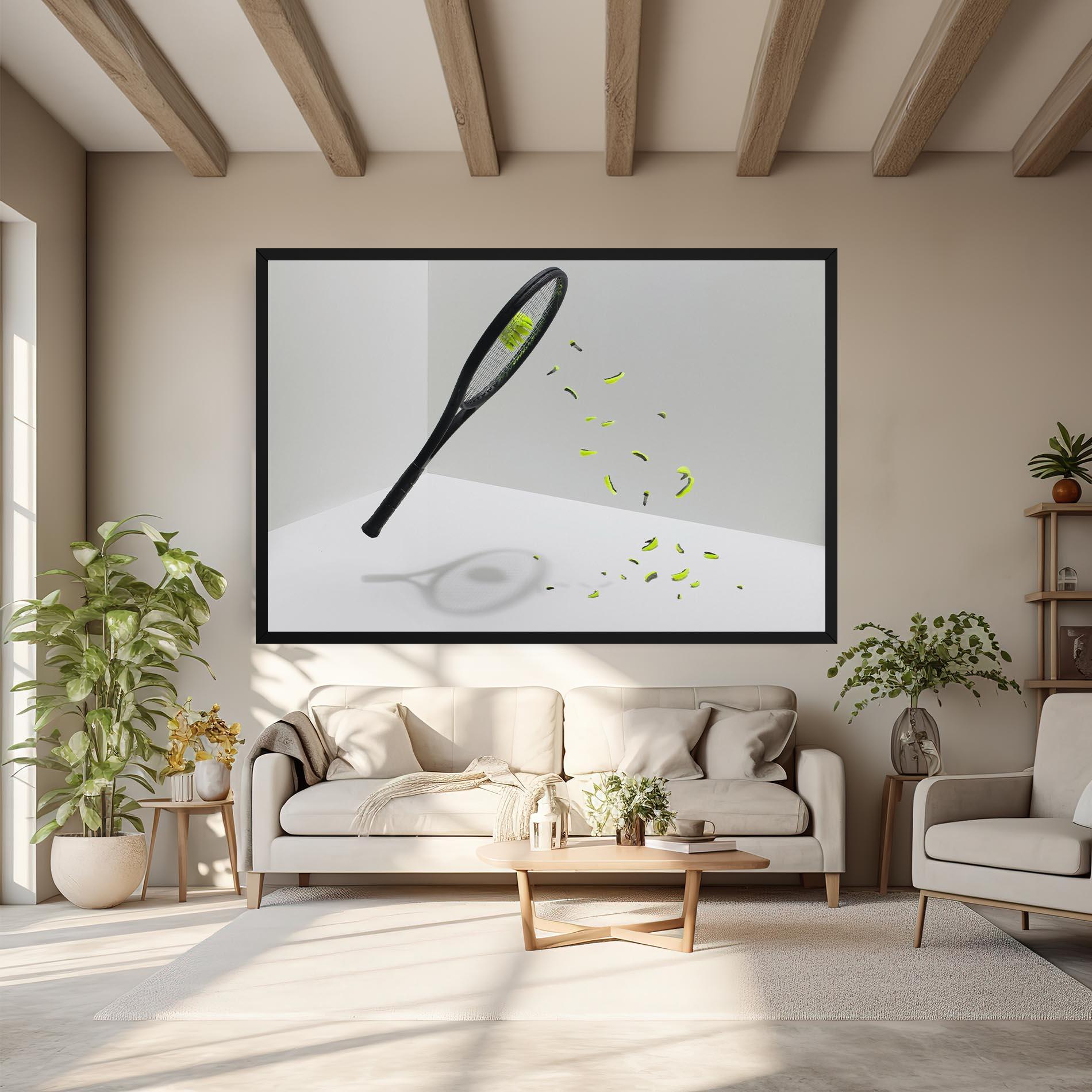 Tablou Canvas Broken Tennis Ball mockup 6