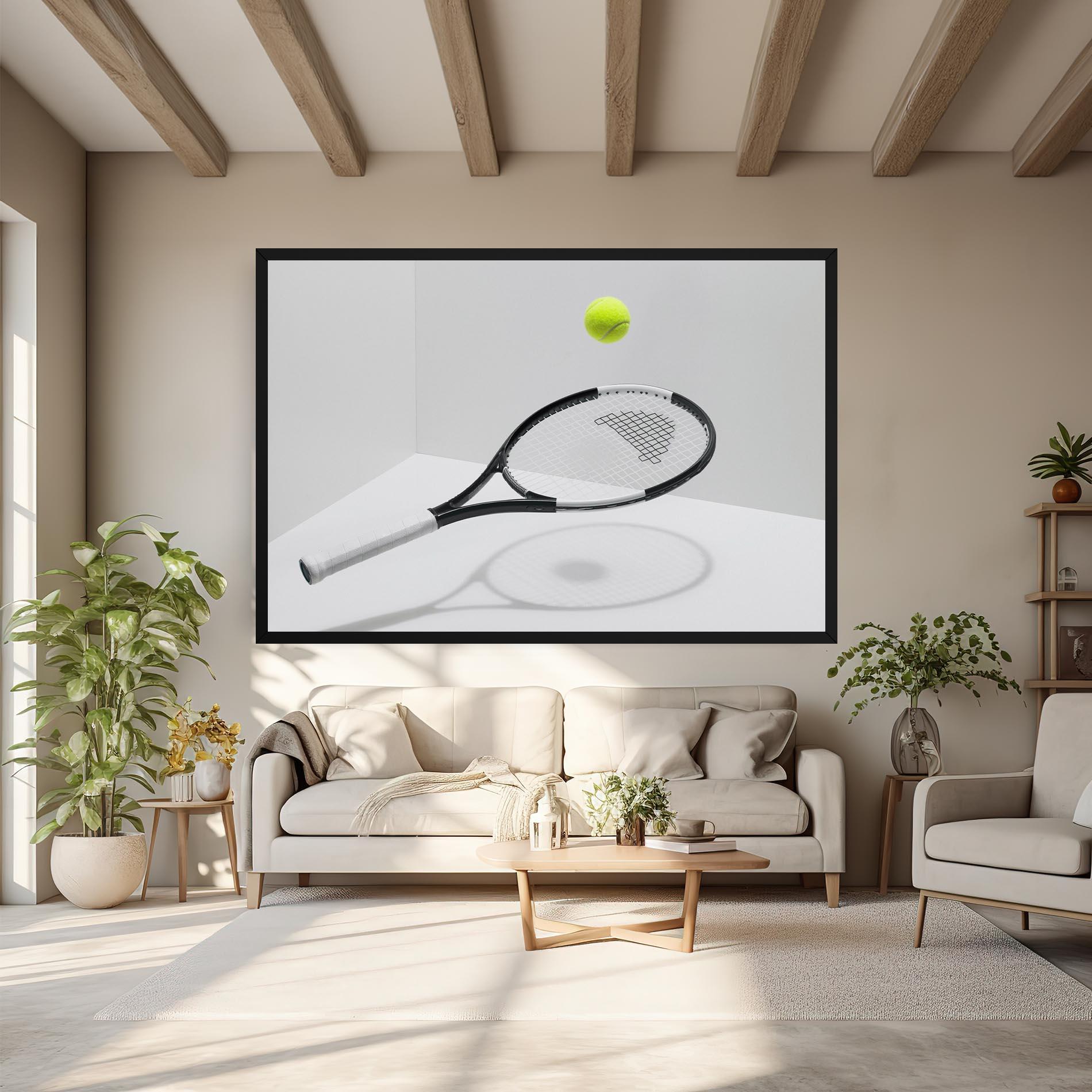 Tablou Canvas Floating Tennis Racket mockup 6