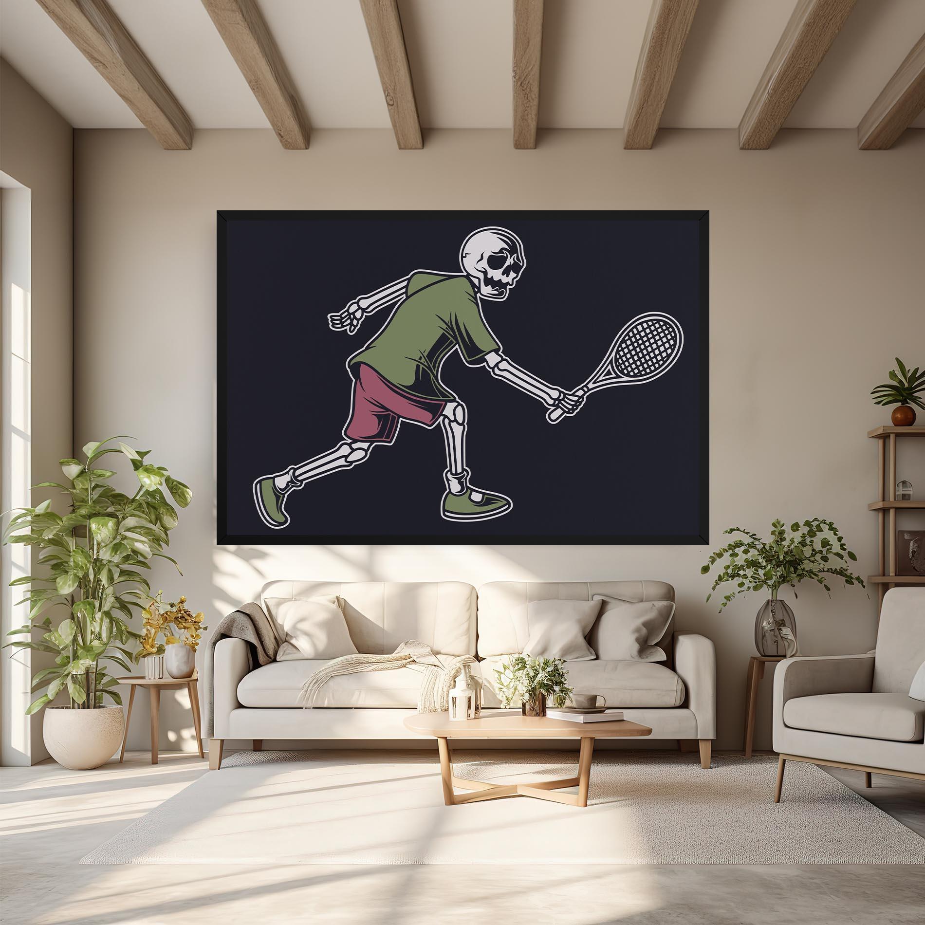 Tablou Canvas Skull Tennis mockup 6