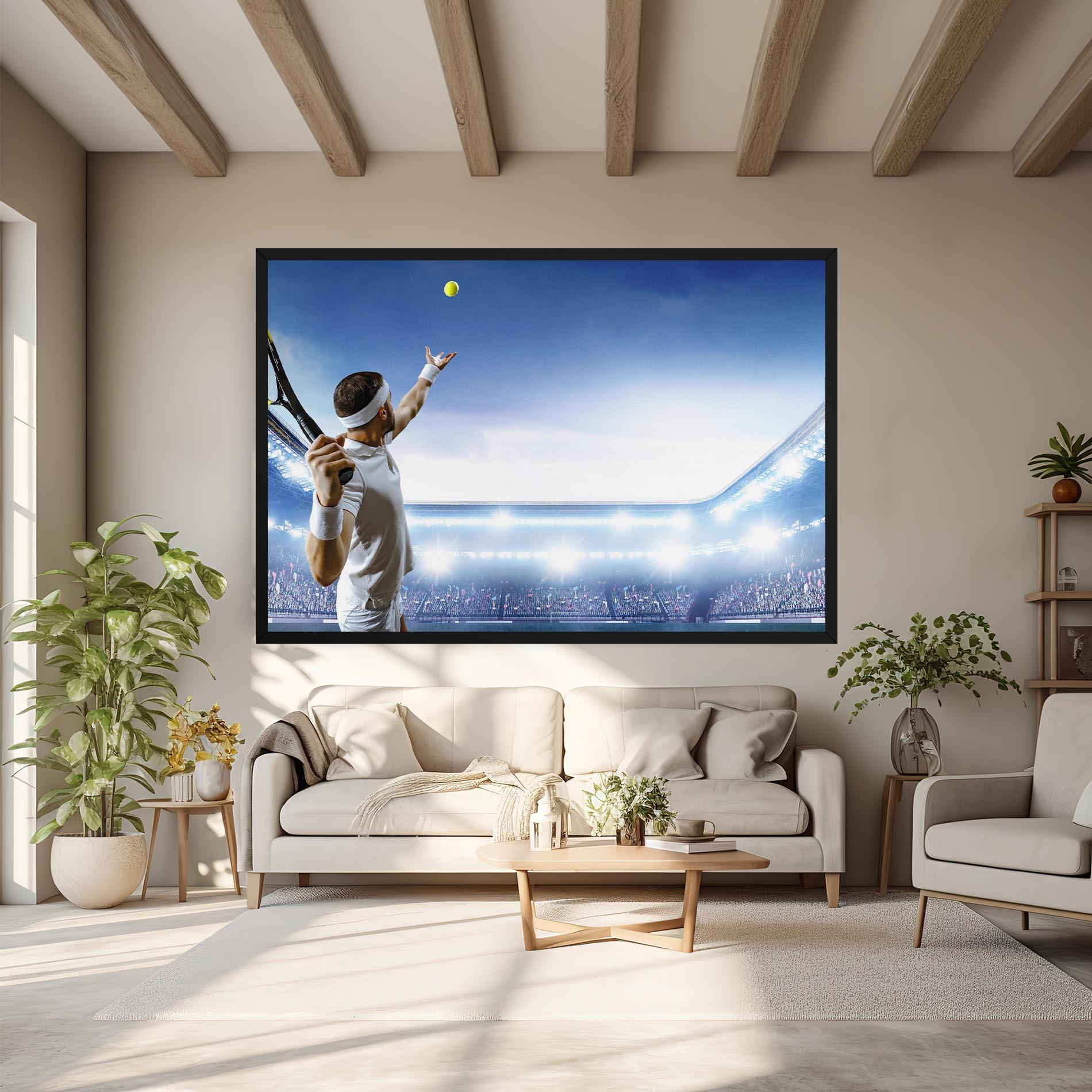 Tablou Canvas Stadium Tennis Player mockup 6