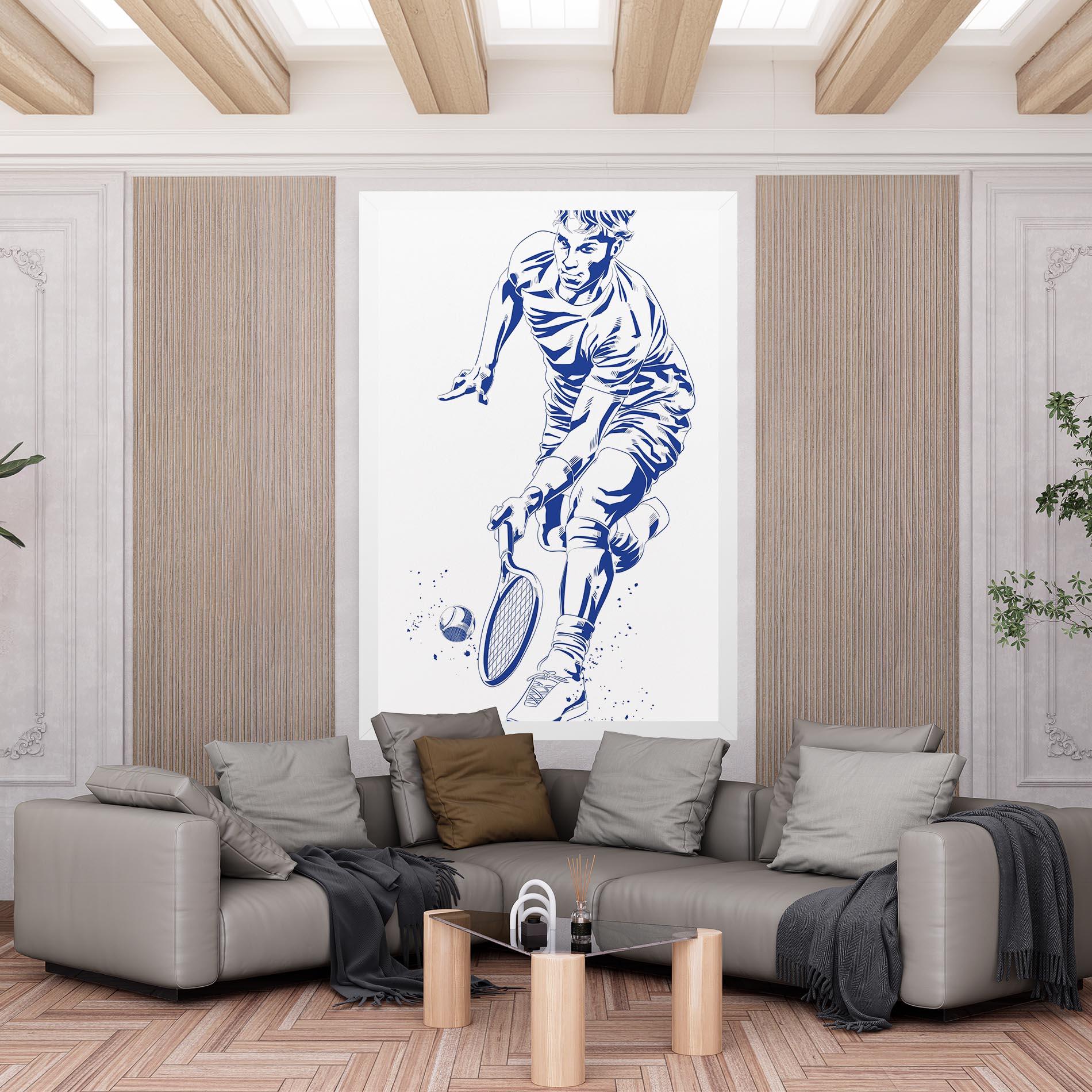 Tablou Canvas Blue Tennis mockup 6