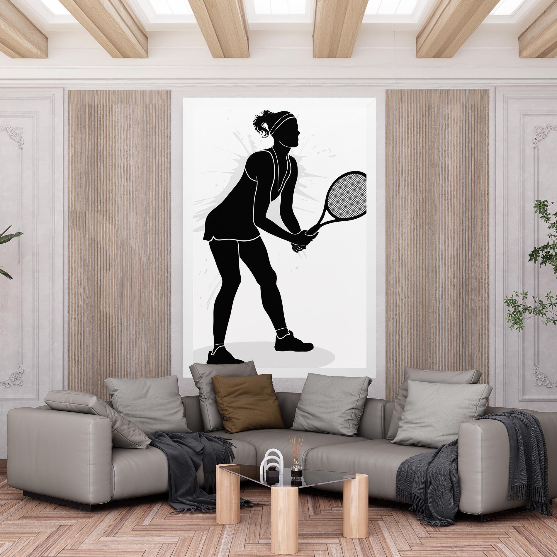 Tablou Canvas Female Tennis Player mockup 6