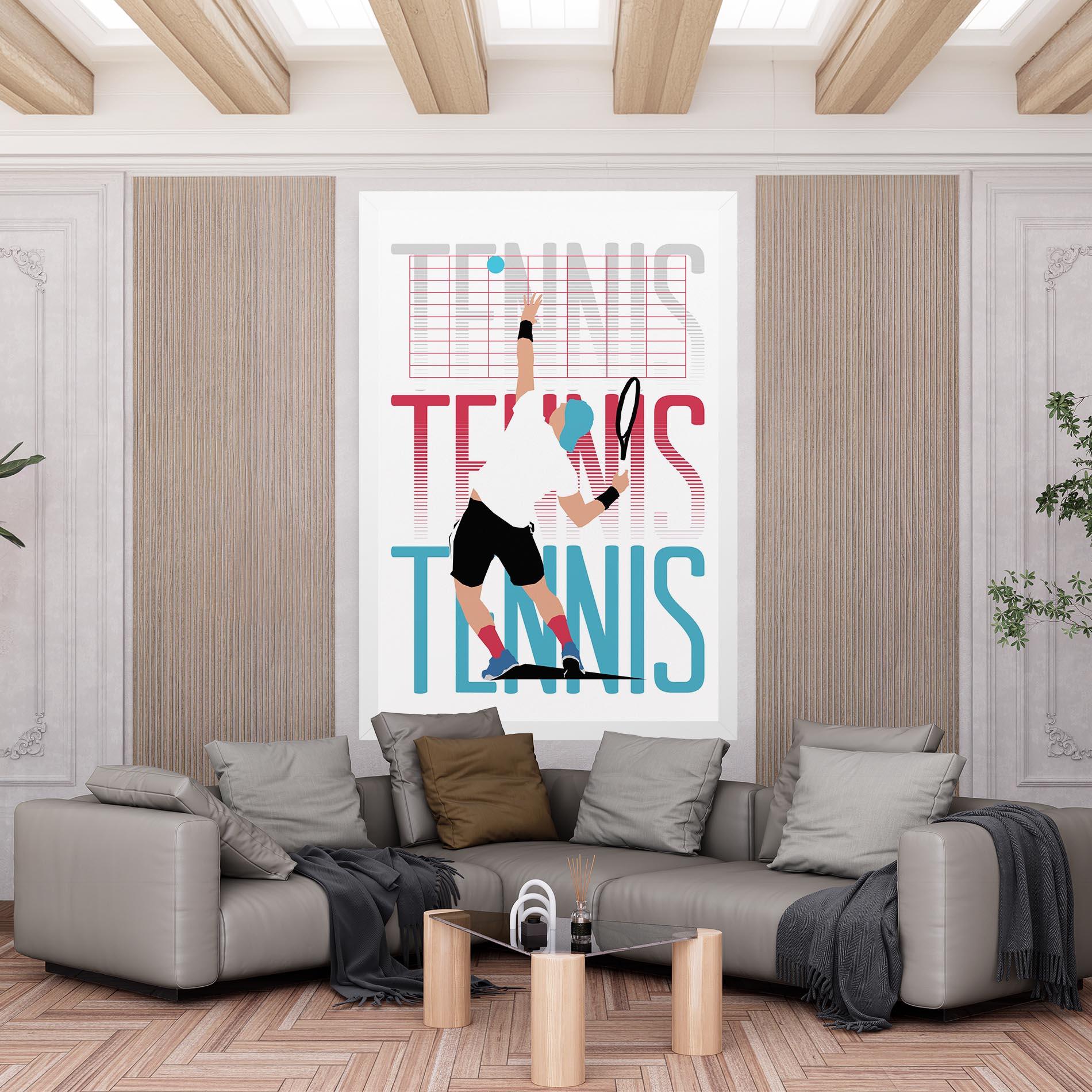 Tablou Canvas Tennis Ball Jump mockup 6