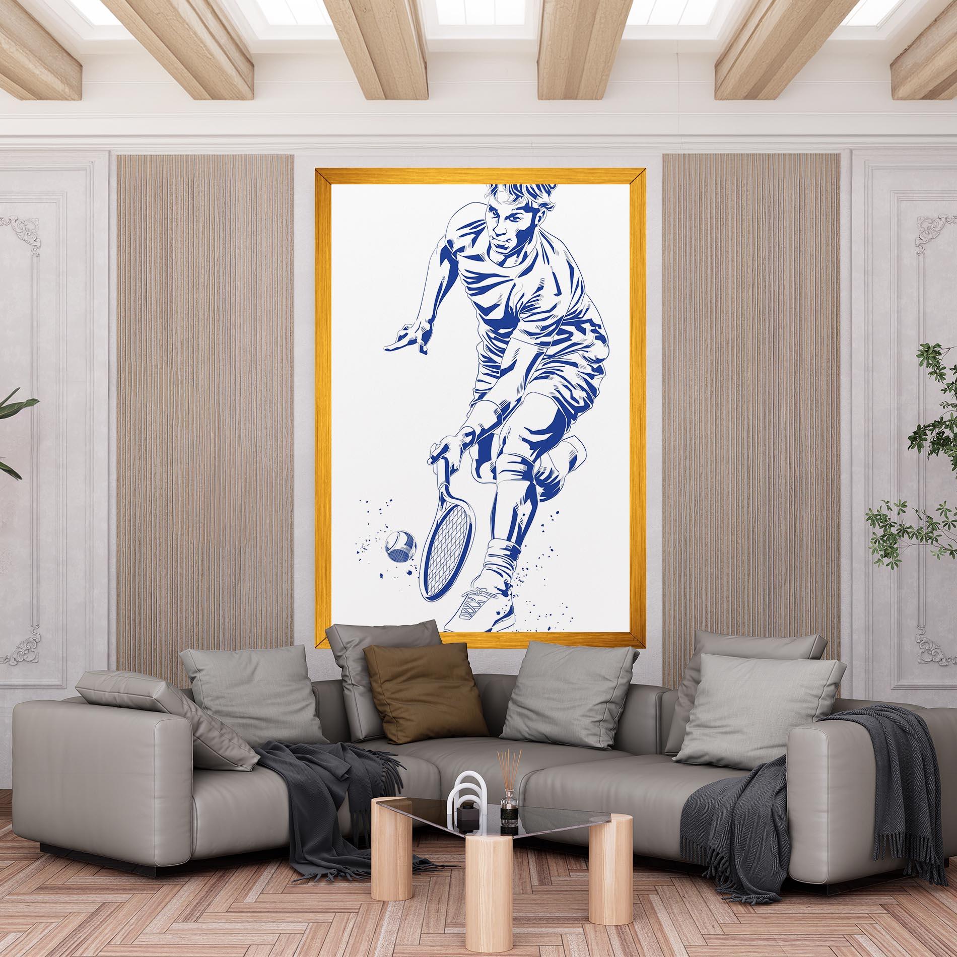 Tablou Canvas Blue Tennis mockup 6