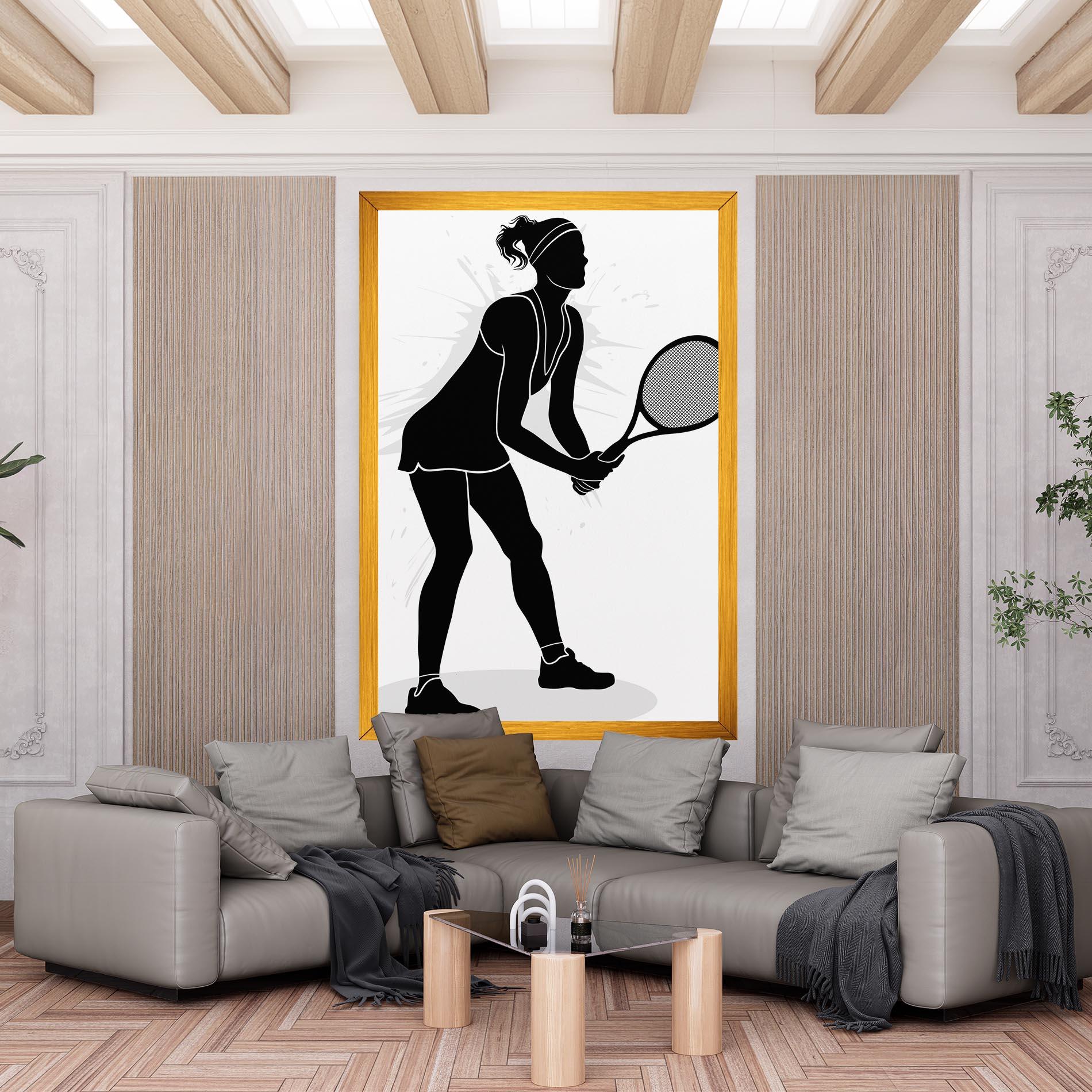 Tablou Canvas Female Tennis Player mockup 6