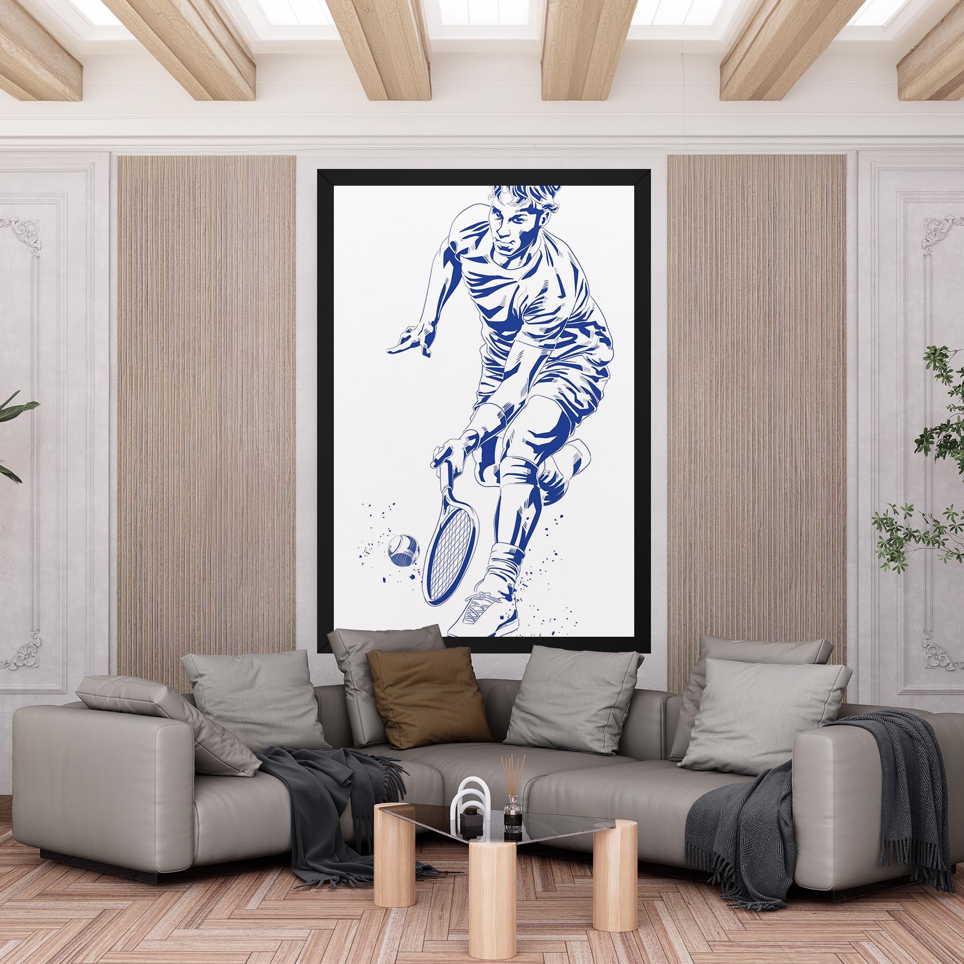 Tablou Canvas Blue Tennis mockup 6