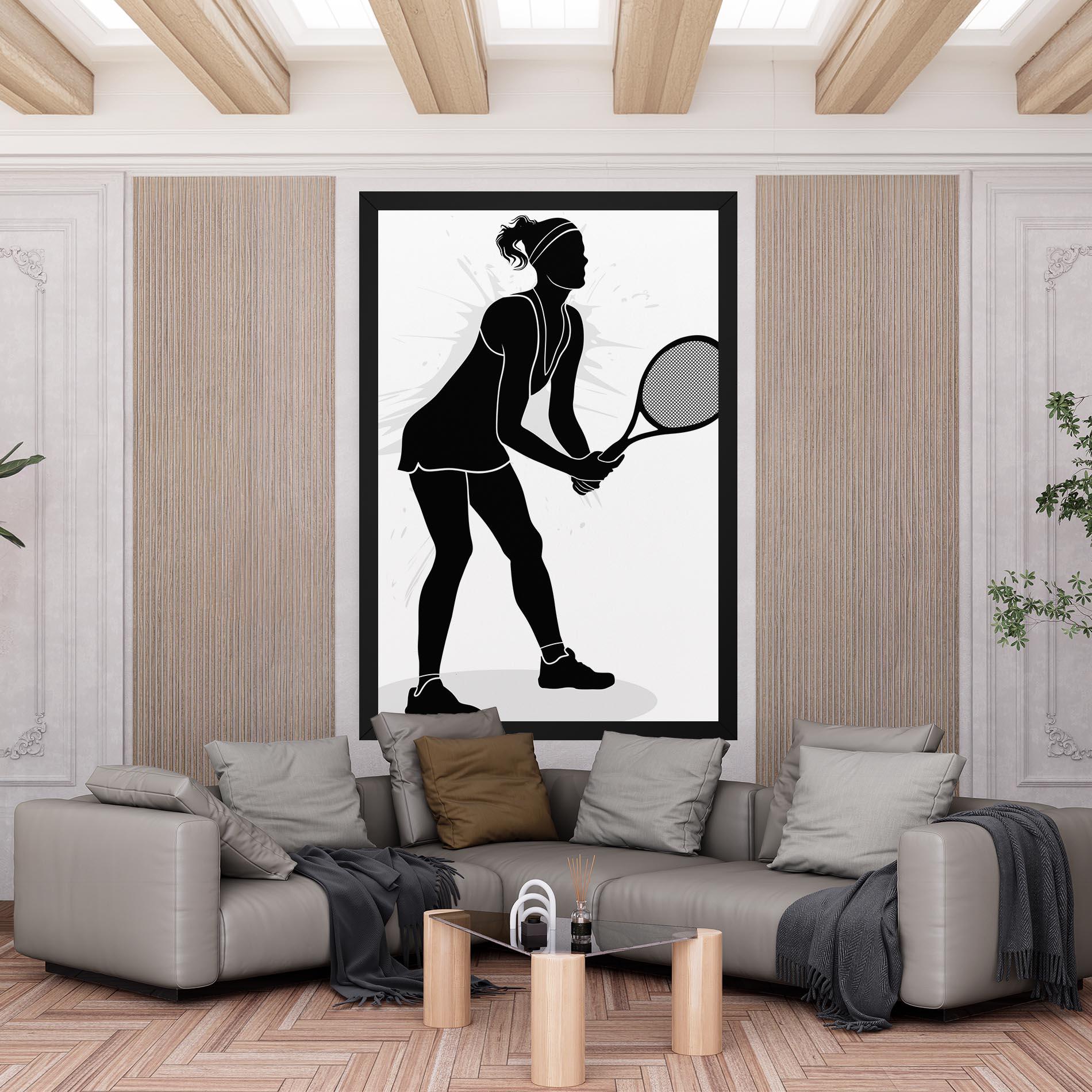 Tablou Canvas Female Tennis Player mockup 6
