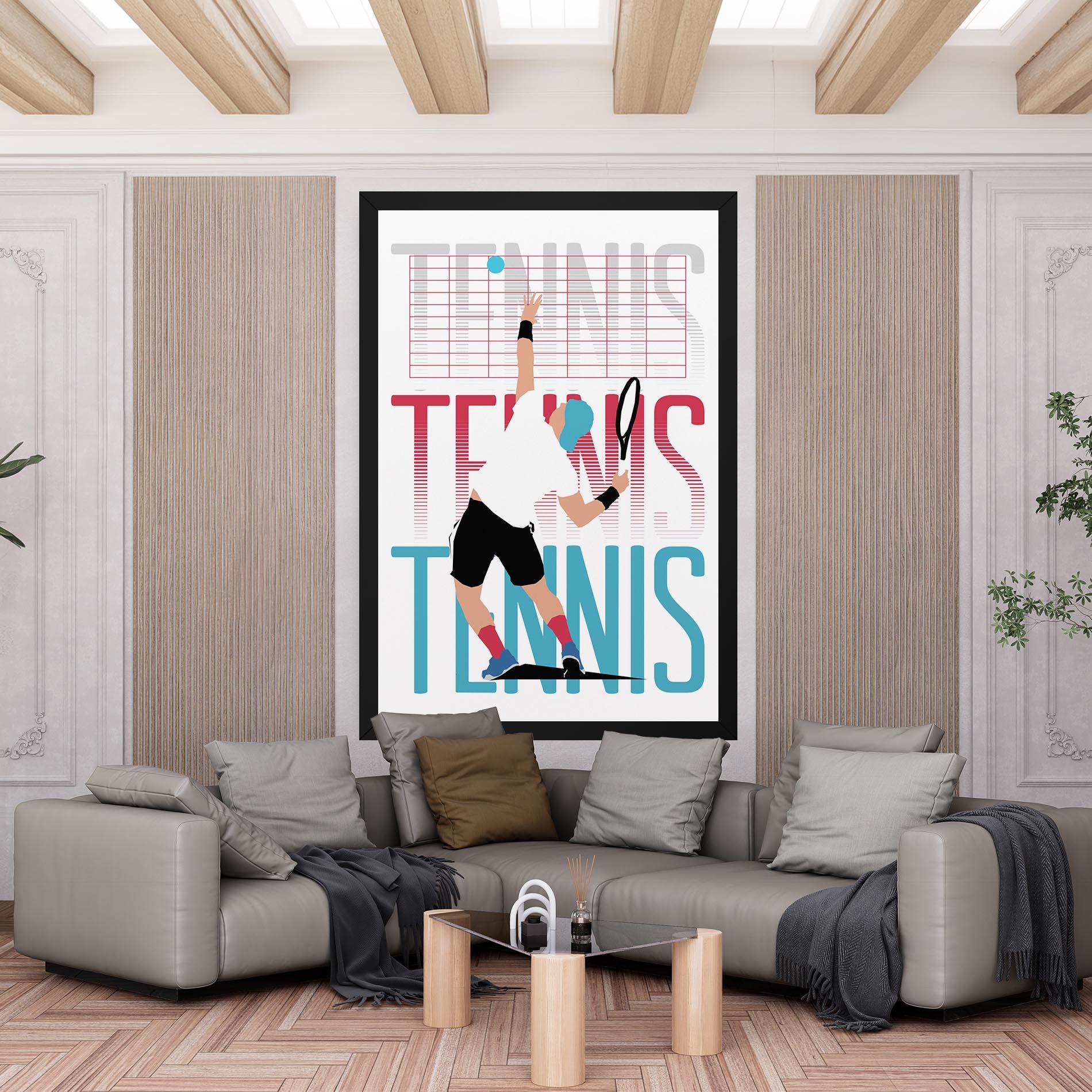 Tablou Canvas Tennis Ball Jump mockup 6